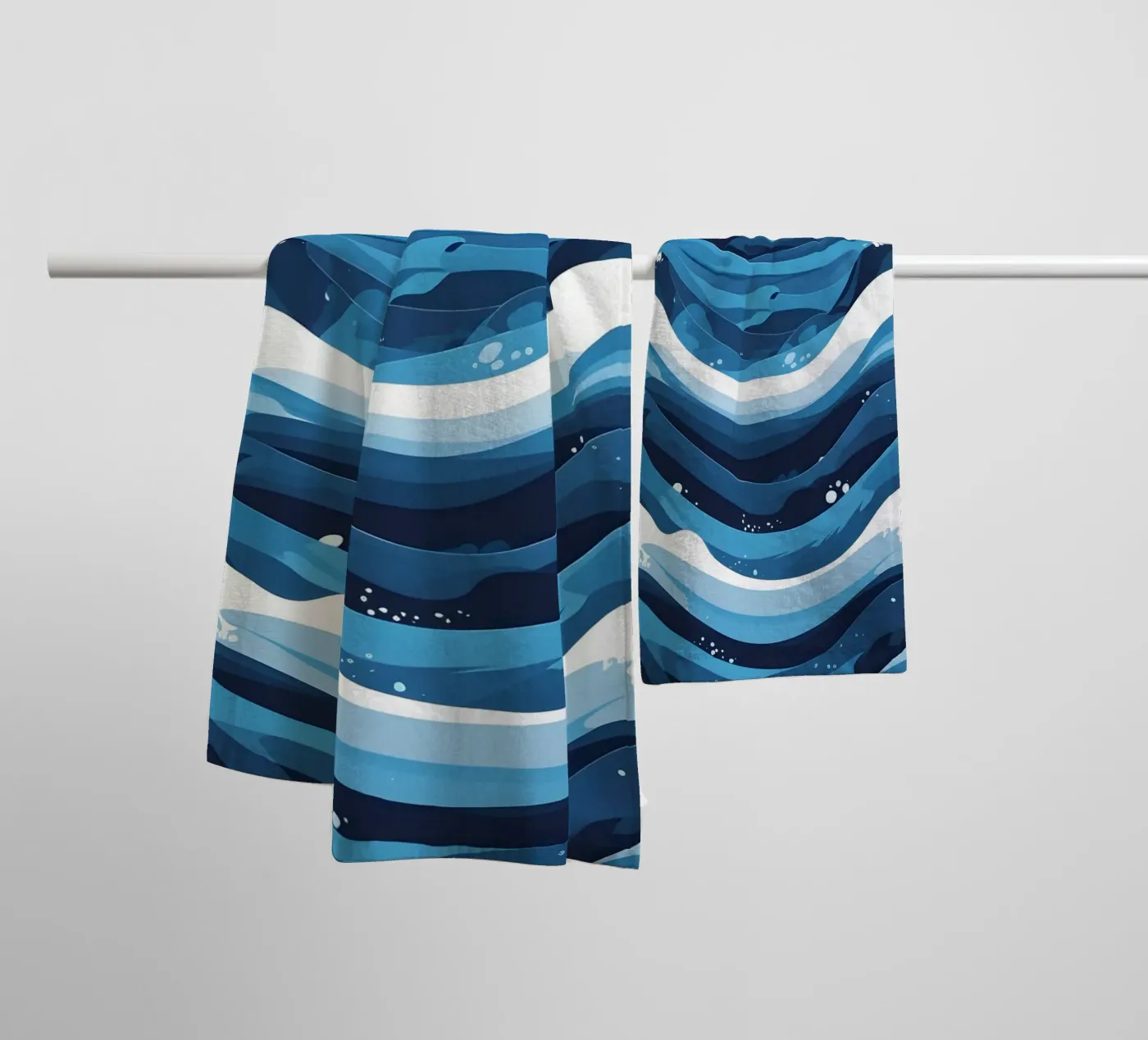 Wave pattern towel by LIFESTYLE OBJECTS