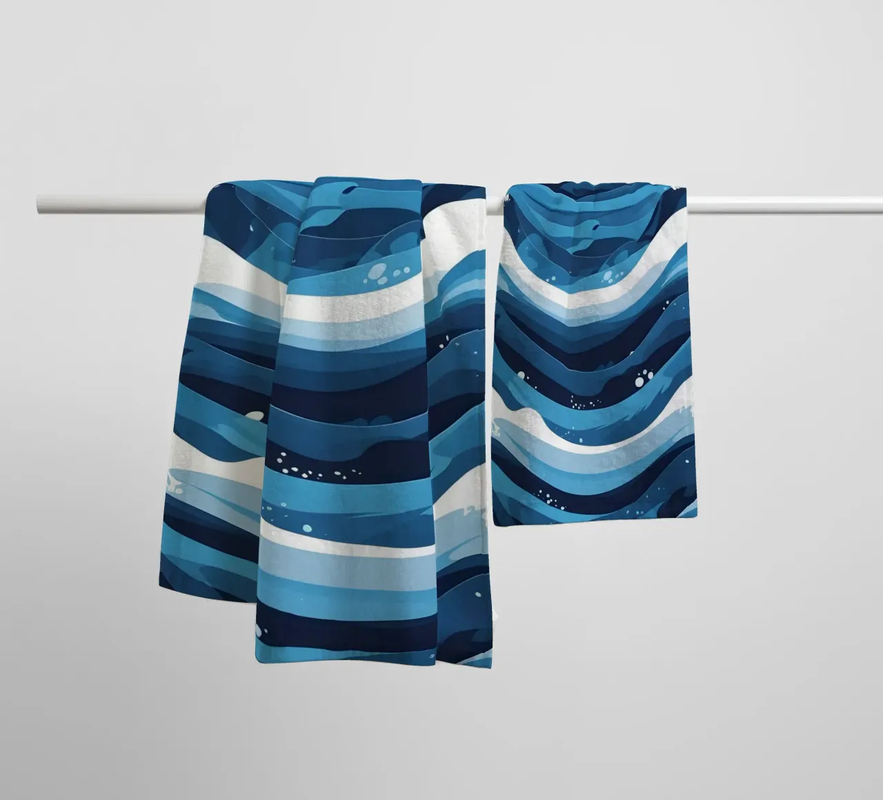 Wave pattern towel by LIFESTYLE OBJECTS