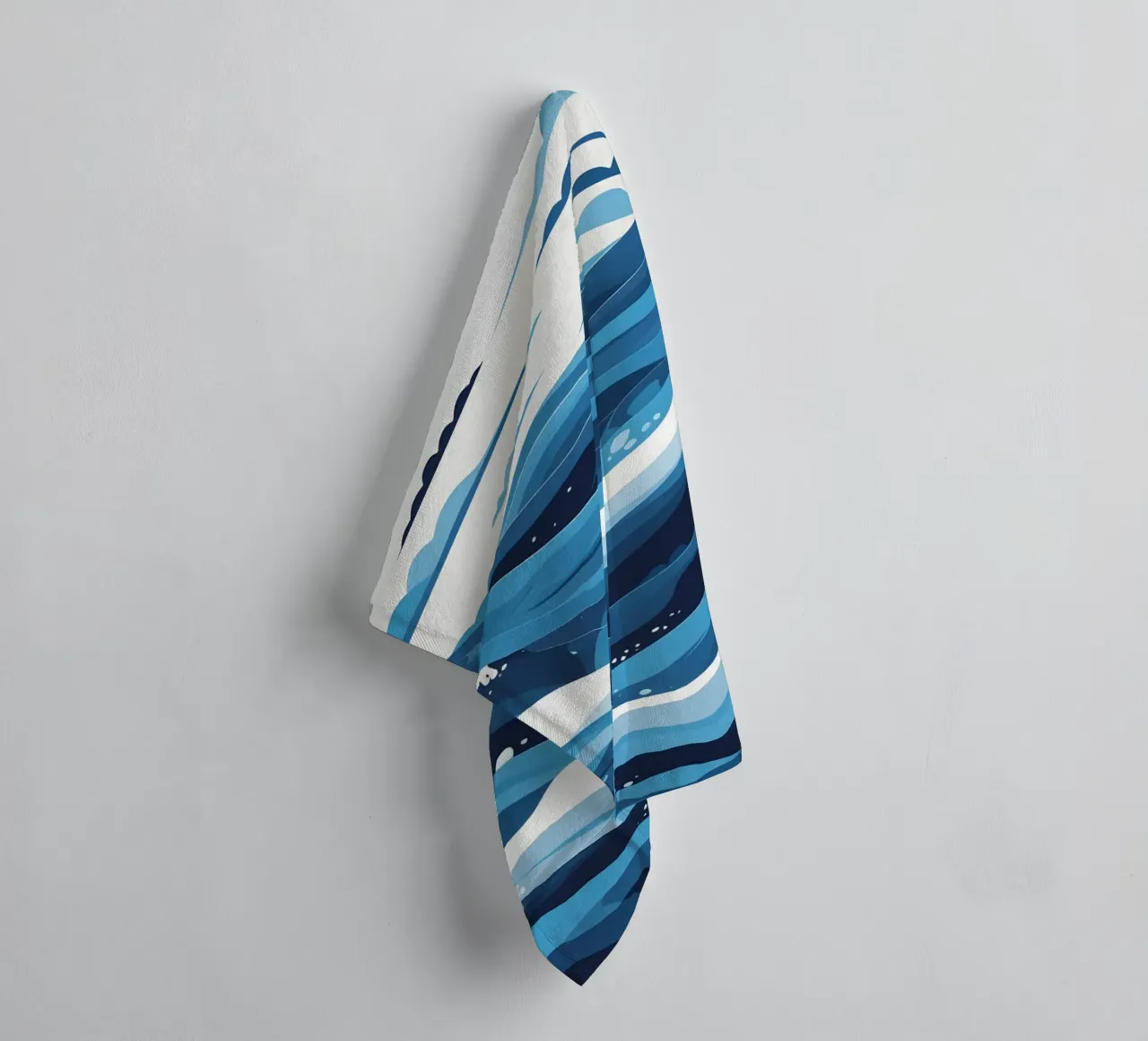 Wave pattern towel by LIFESTYLE OBJECTS