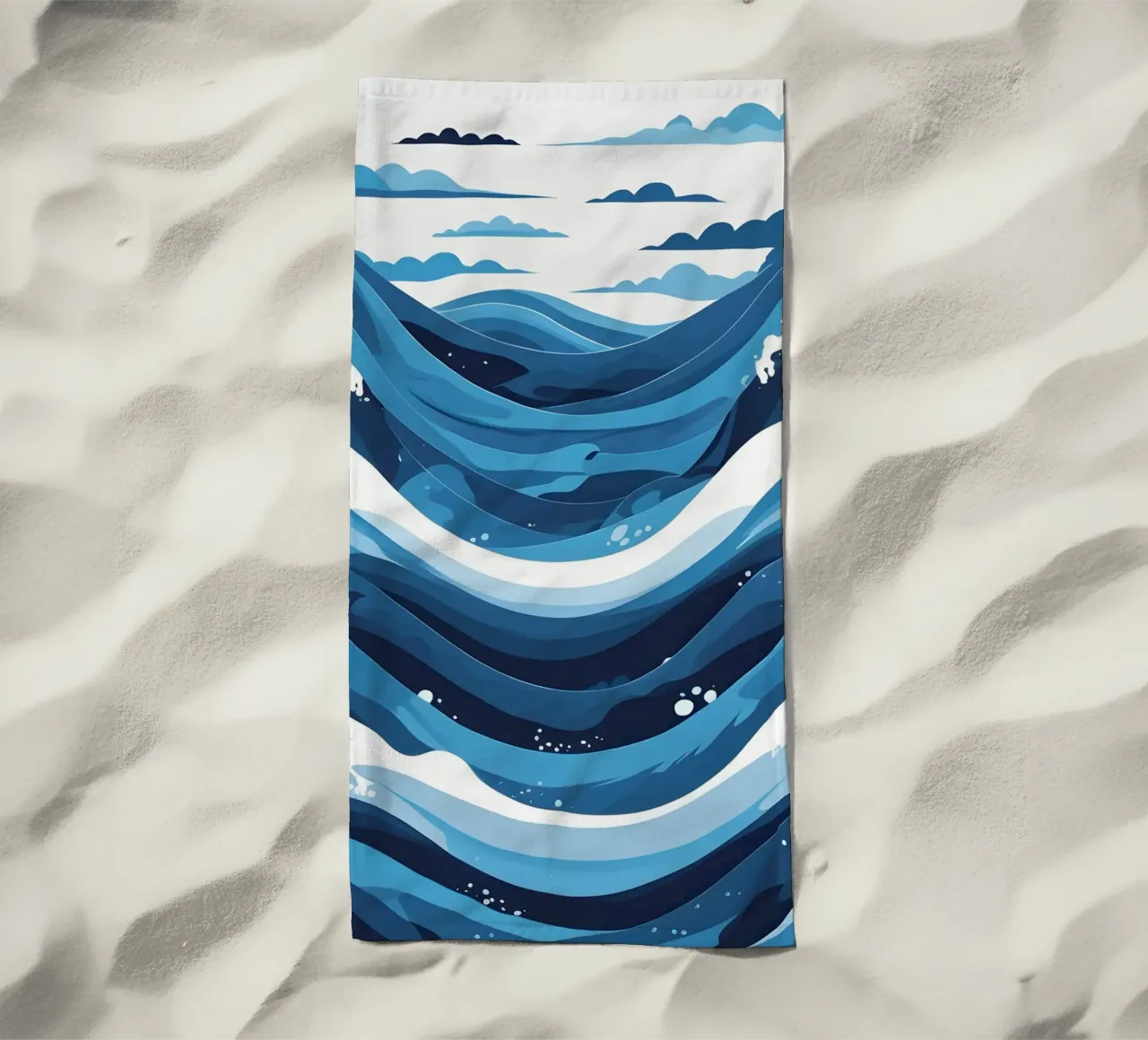 Wave pattern serviette de plage de LIFESTYLE OBJECTS