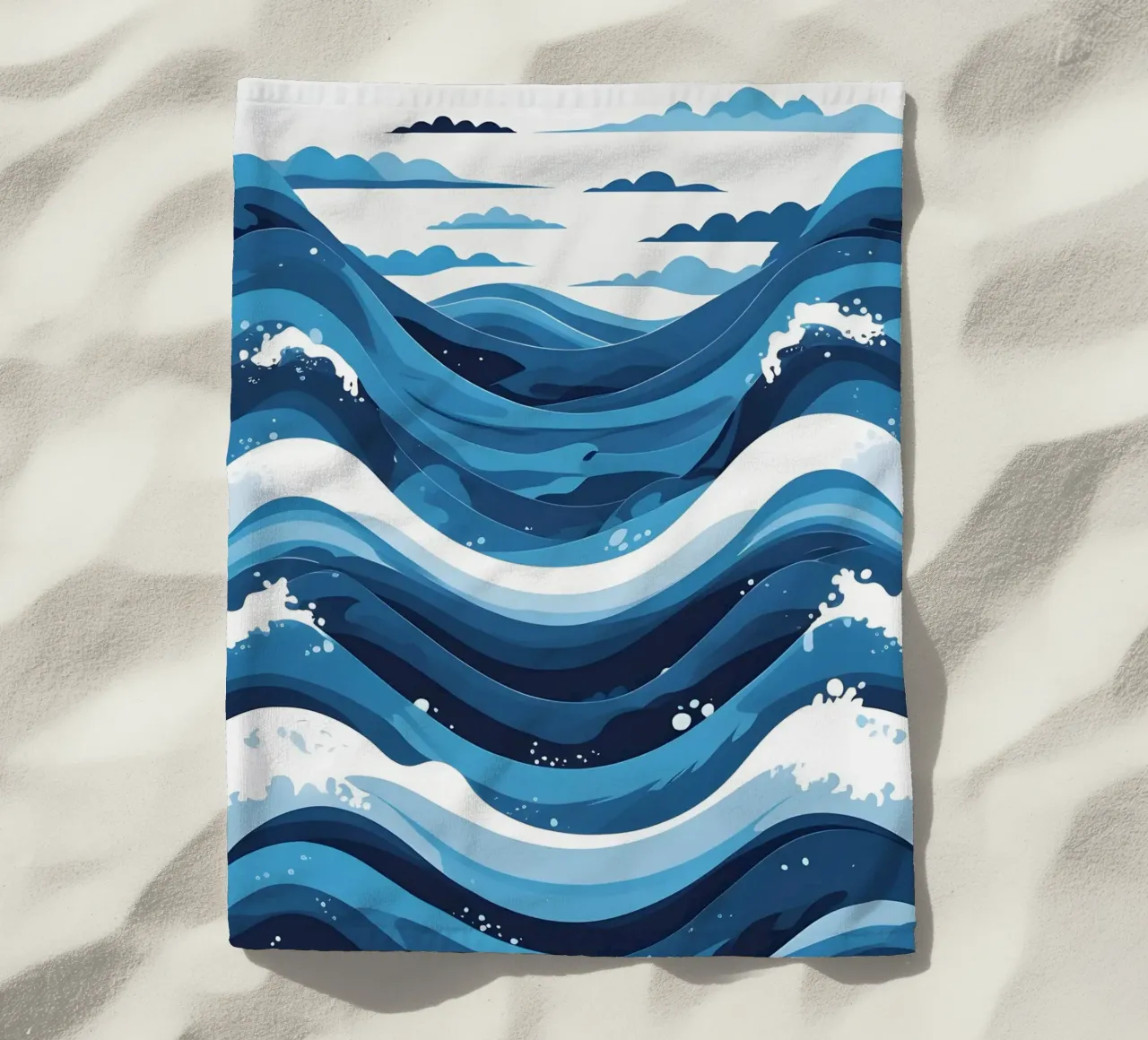Wave pattern serviette de plage de LIFESTYLE OBJECTS