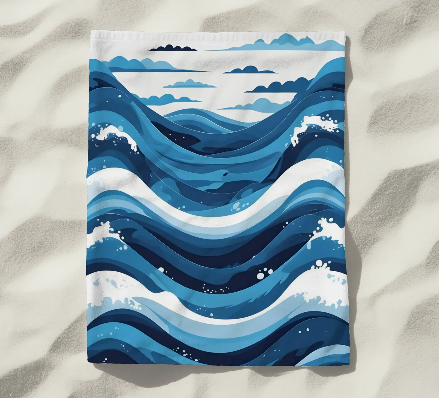 Wave pattern beach towel by LIFESTYLE OBJECTS
