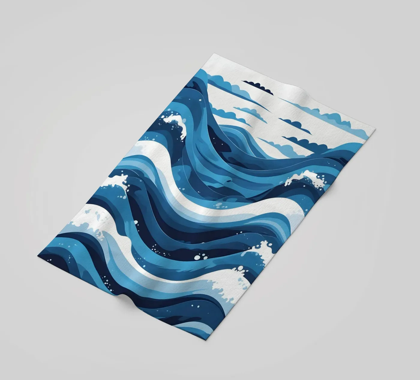 Wave pattern beach towel by LIFESTYLE OBJECTS