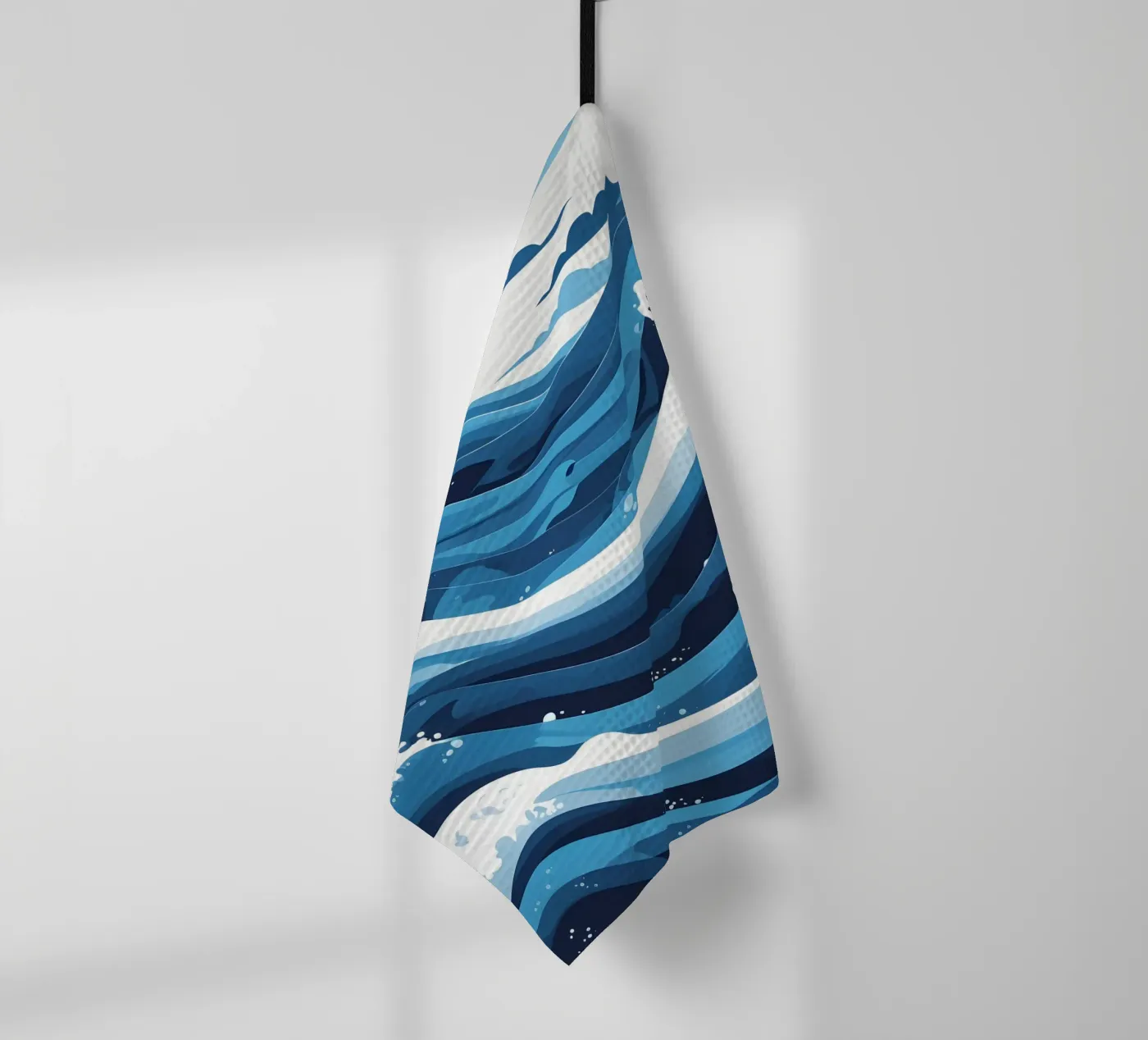Wave pattern tea towel by LIFESTYLE OBJECTS