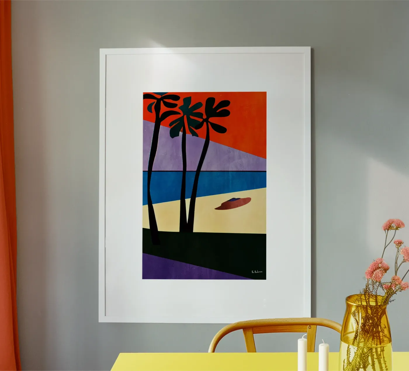 The Beach poster van Bo Anderson