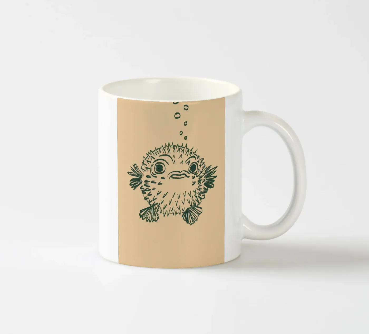 Kugelfisch Keramik Tasse von Studio Dolci