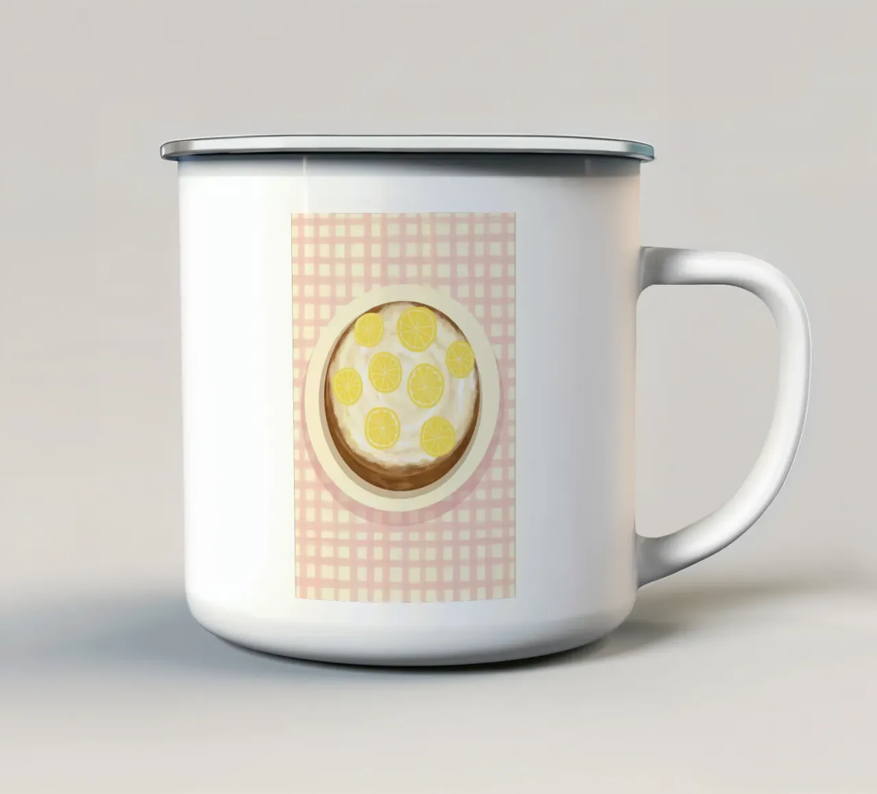 Lemoncake tazza in smalto da Studio Dolci