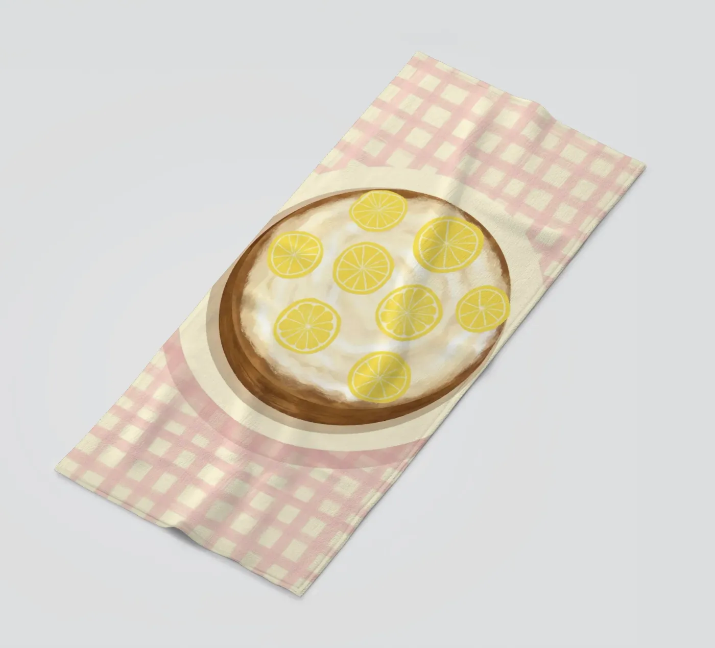 Lemoncake strandhanddoek van Studio Dolci