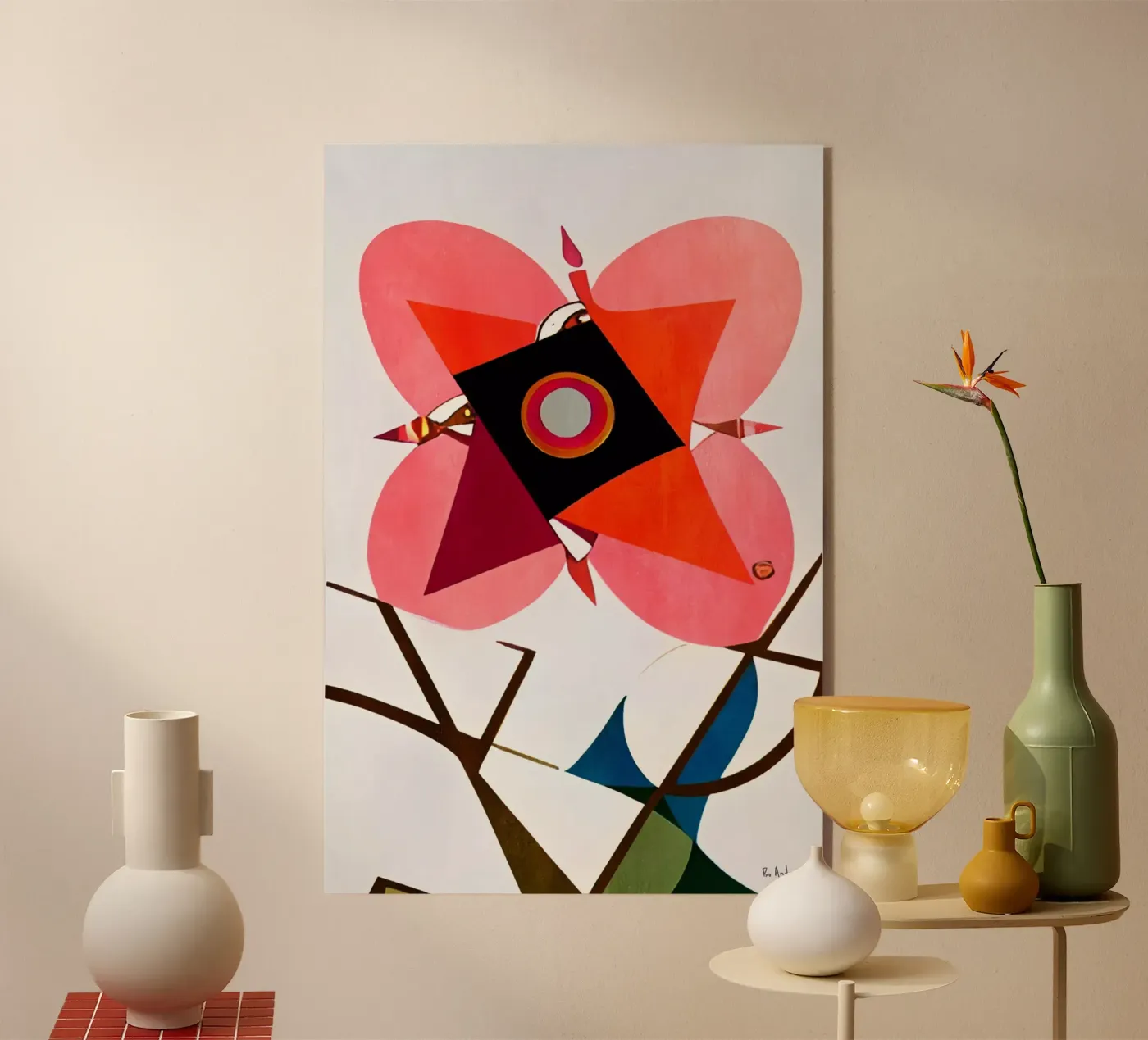 Pinky Minky acryl van Bo Anderson