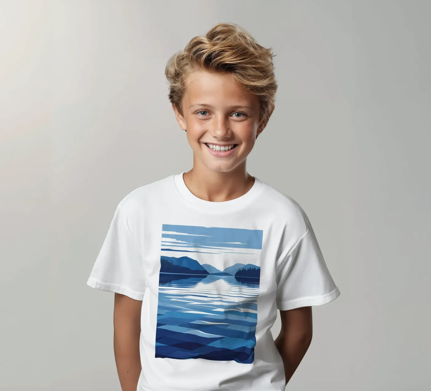 Lake reflection t-shirt bambini da LIFESTYLE OBJECTS