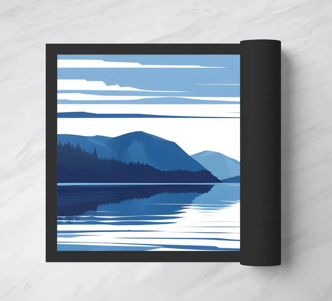 Lake reflection doormat by LIFESTYLE OBJECTS