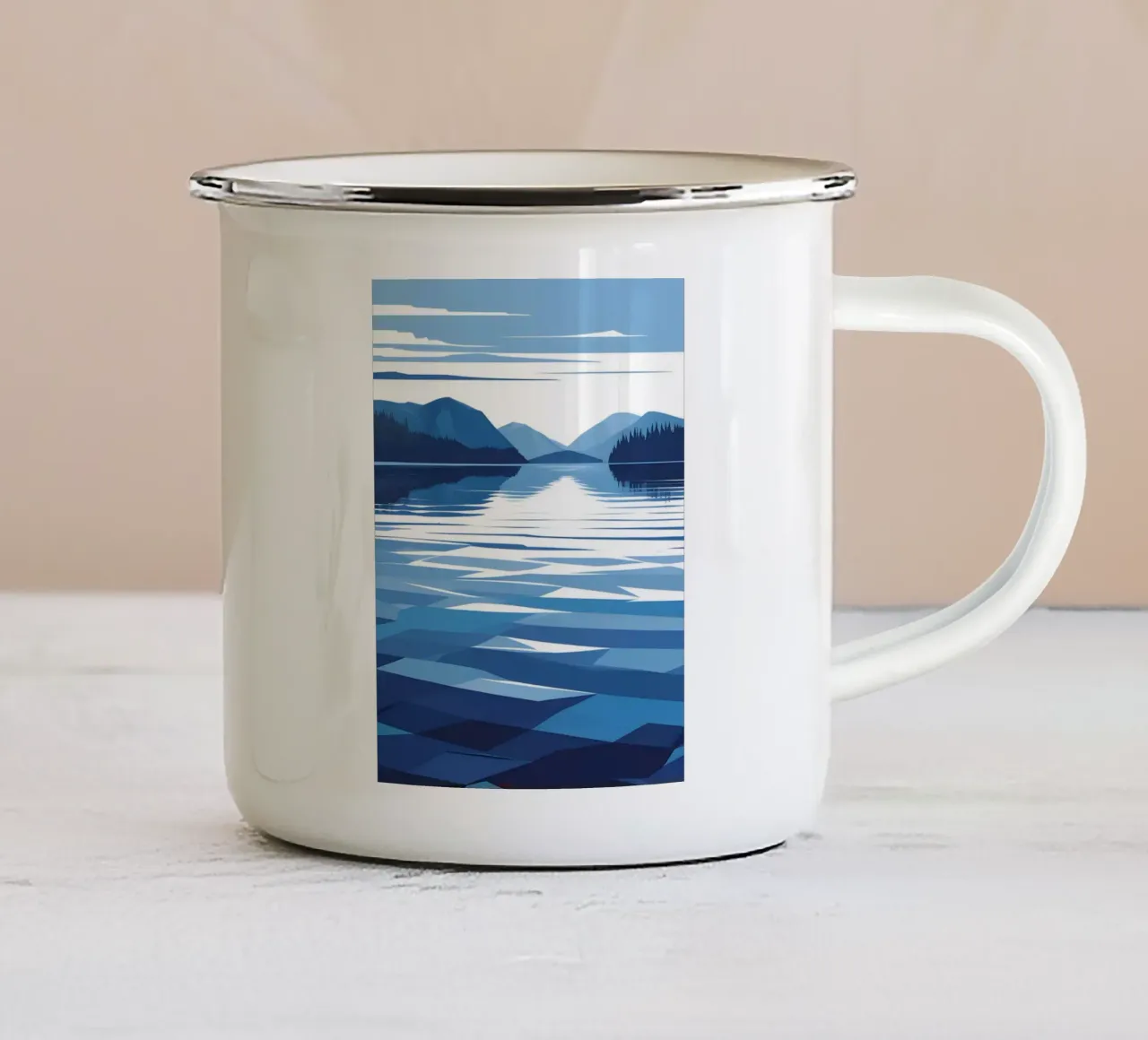 Riflesso del lago tazza in smalto da LIFESTYLE OBJECTS