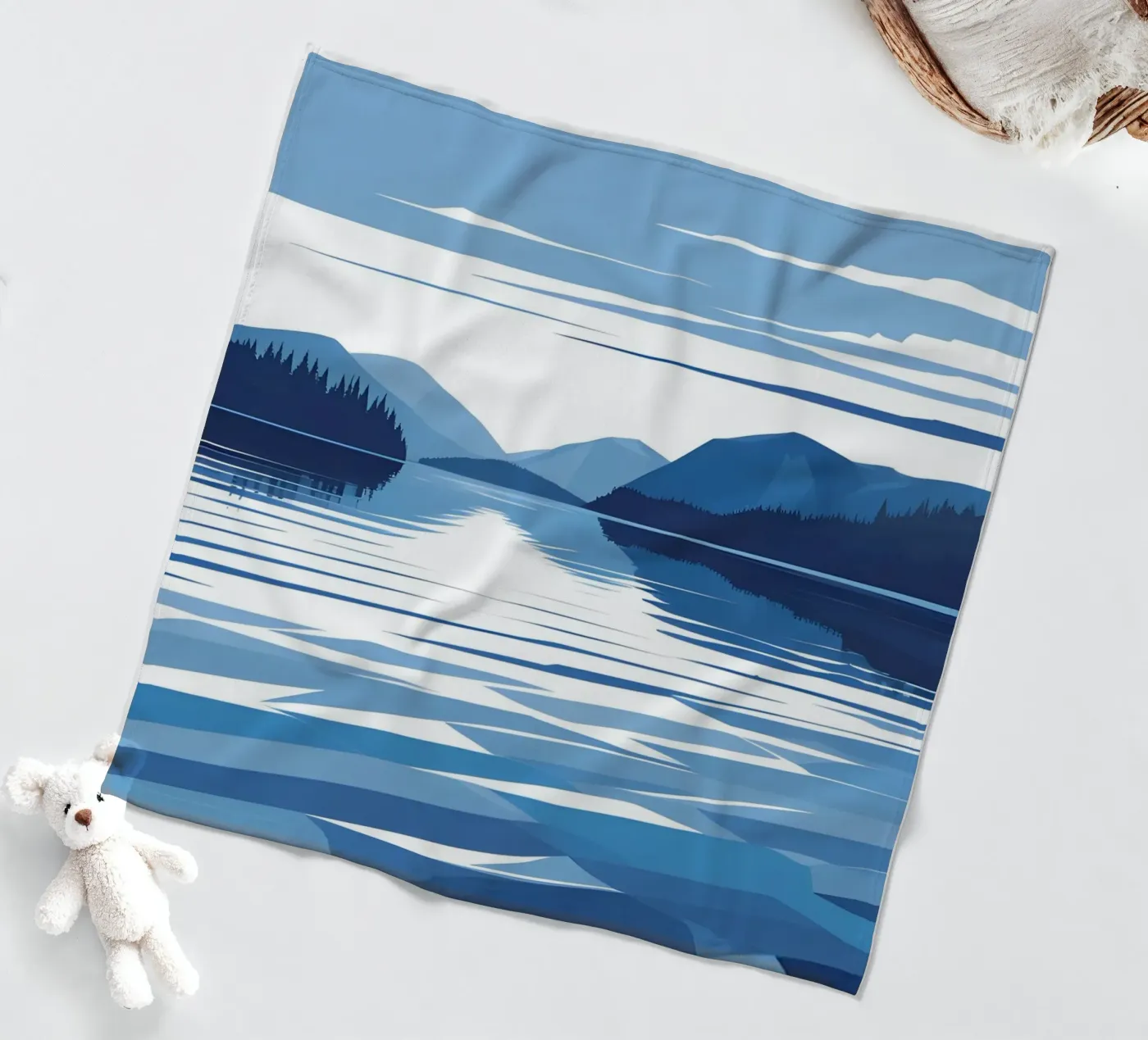 Reflexion im See Fleecedecke von LIFESTYLE OBJECTS