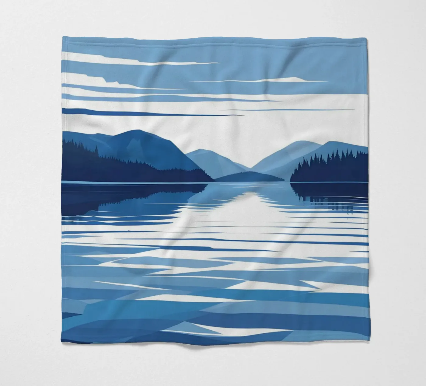 Reflexion im See Fleecedecke von LIFESTYLE OBJECTS