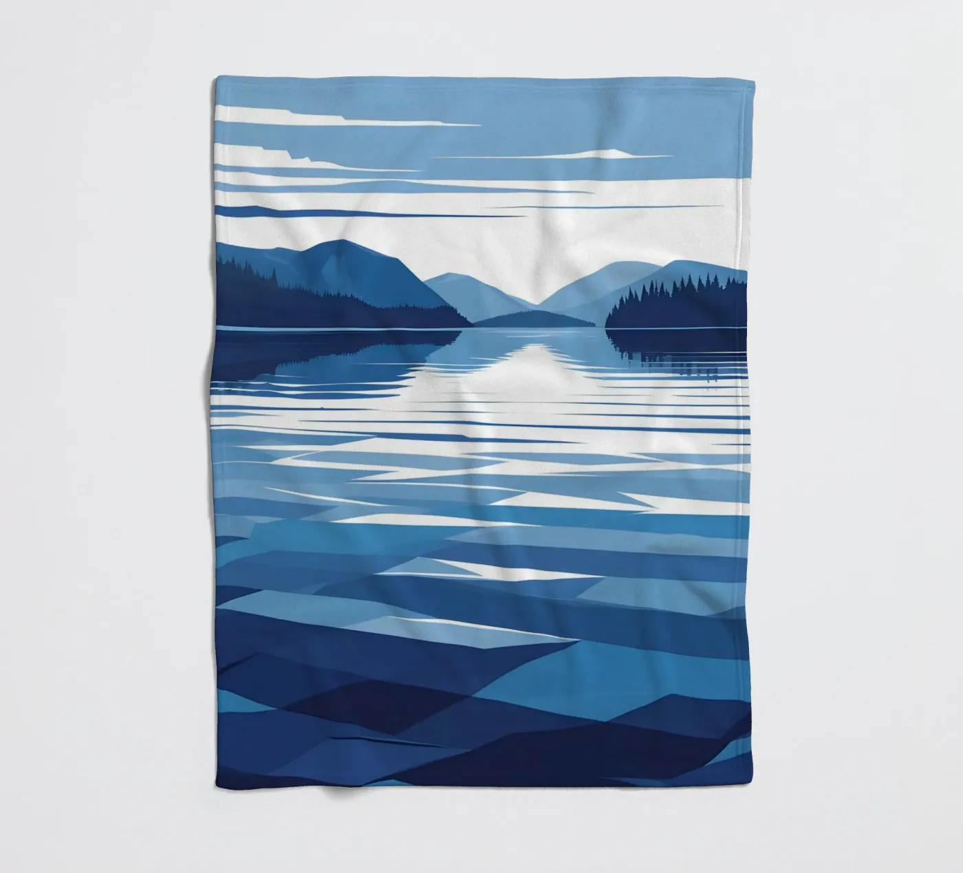 Reflexion im See Fleecedecke von LIFESTYLE OBJECTS