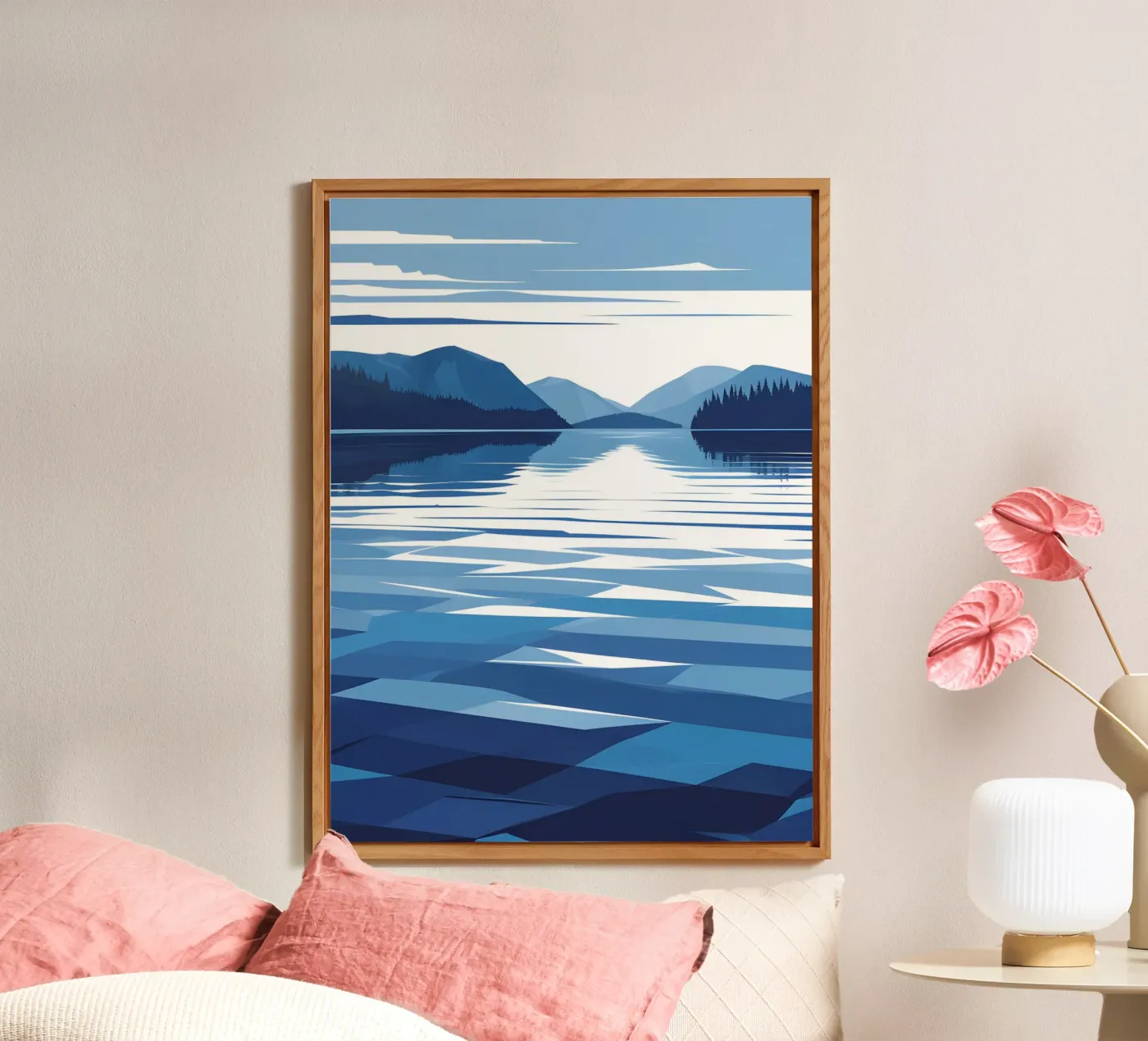 Lake reflection forex plate by LIFESTYLE OBJECTS