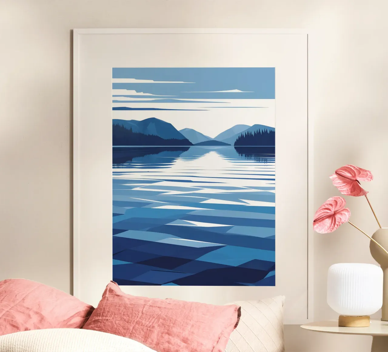 Lake reflection poster by LIFESTYLE OBJECTS
