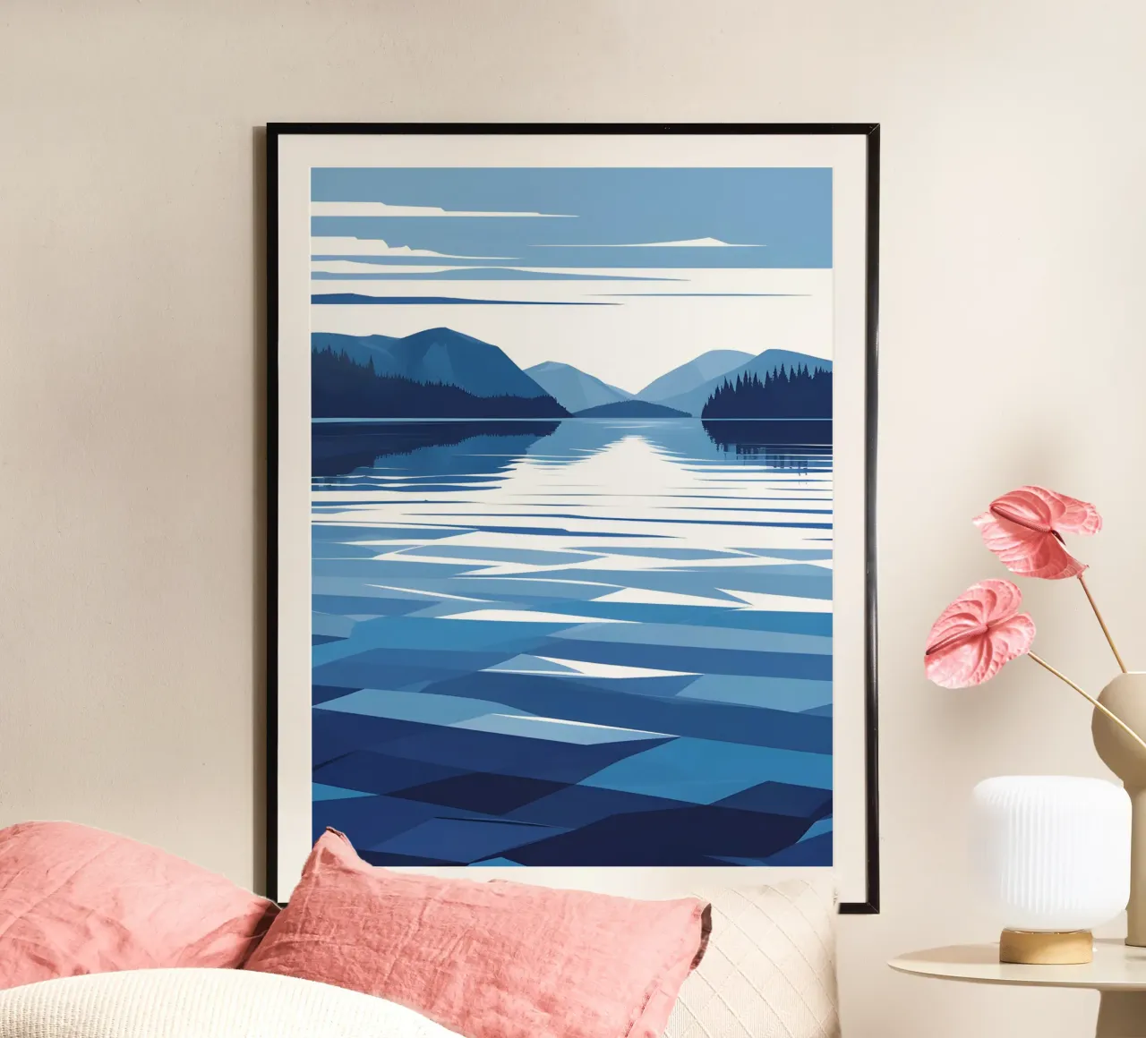Lake reflection poster by LIFESTYLE OBJECTS