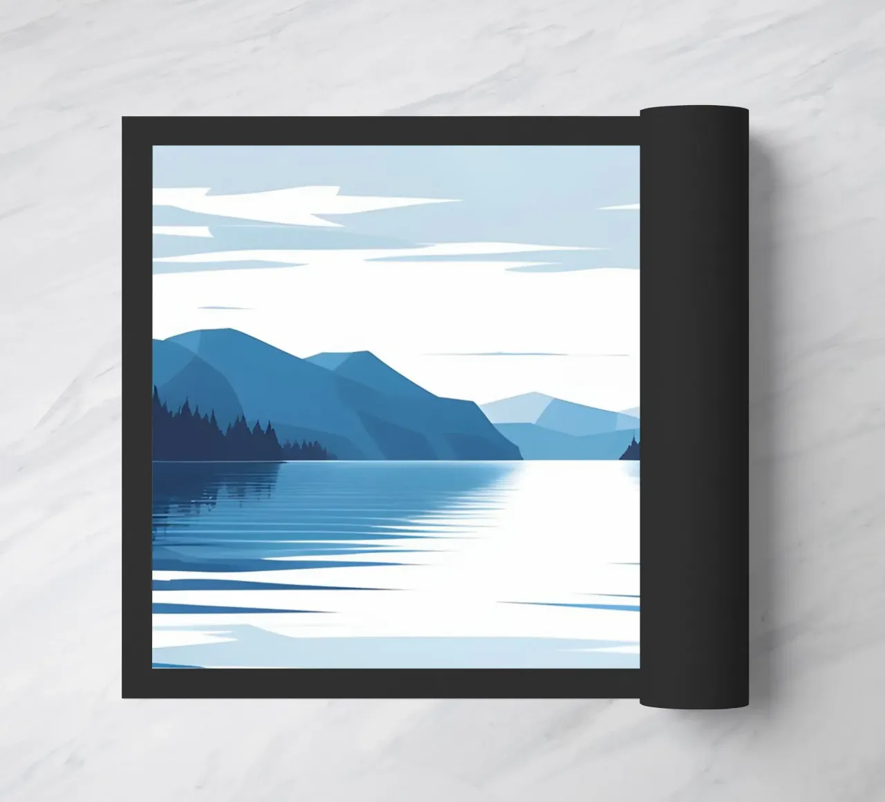 Lake reflection doormat by LIFESTYLE OBJECTS