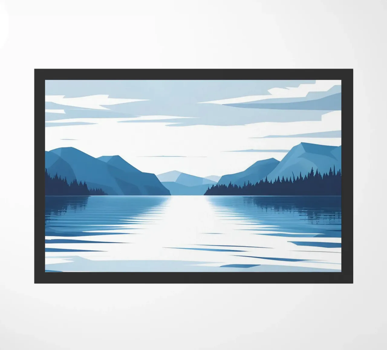 Lake reflection doormat by LIFESTYLE OBJECTS