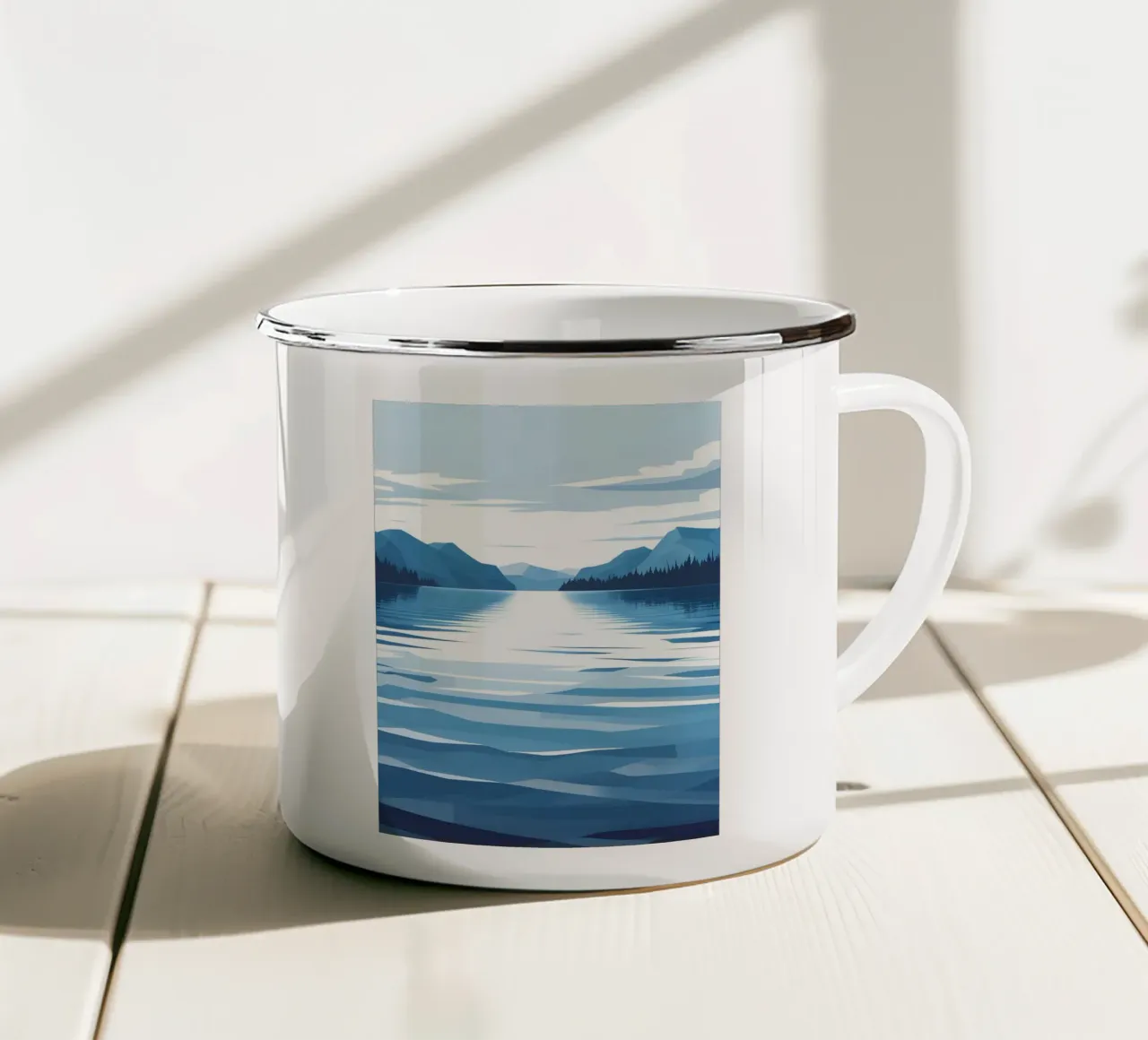 Riflesso del lago tazza in smalto da LIFESTYLE OBJECTS