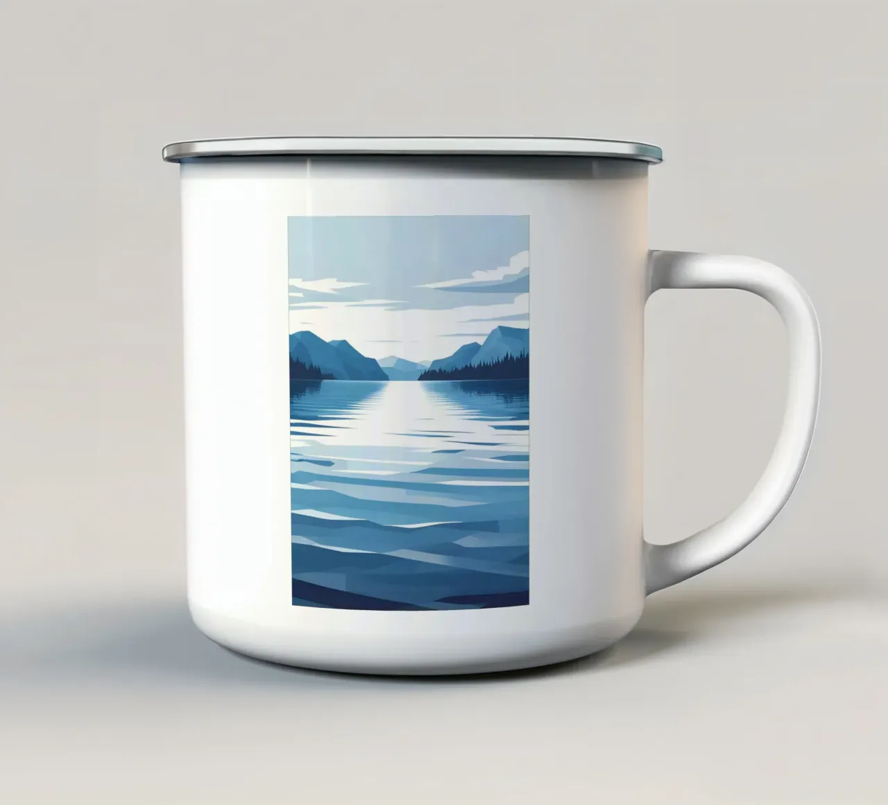 Riflesso del lago tazza in smalto da LIFESTYLE OBJECTS