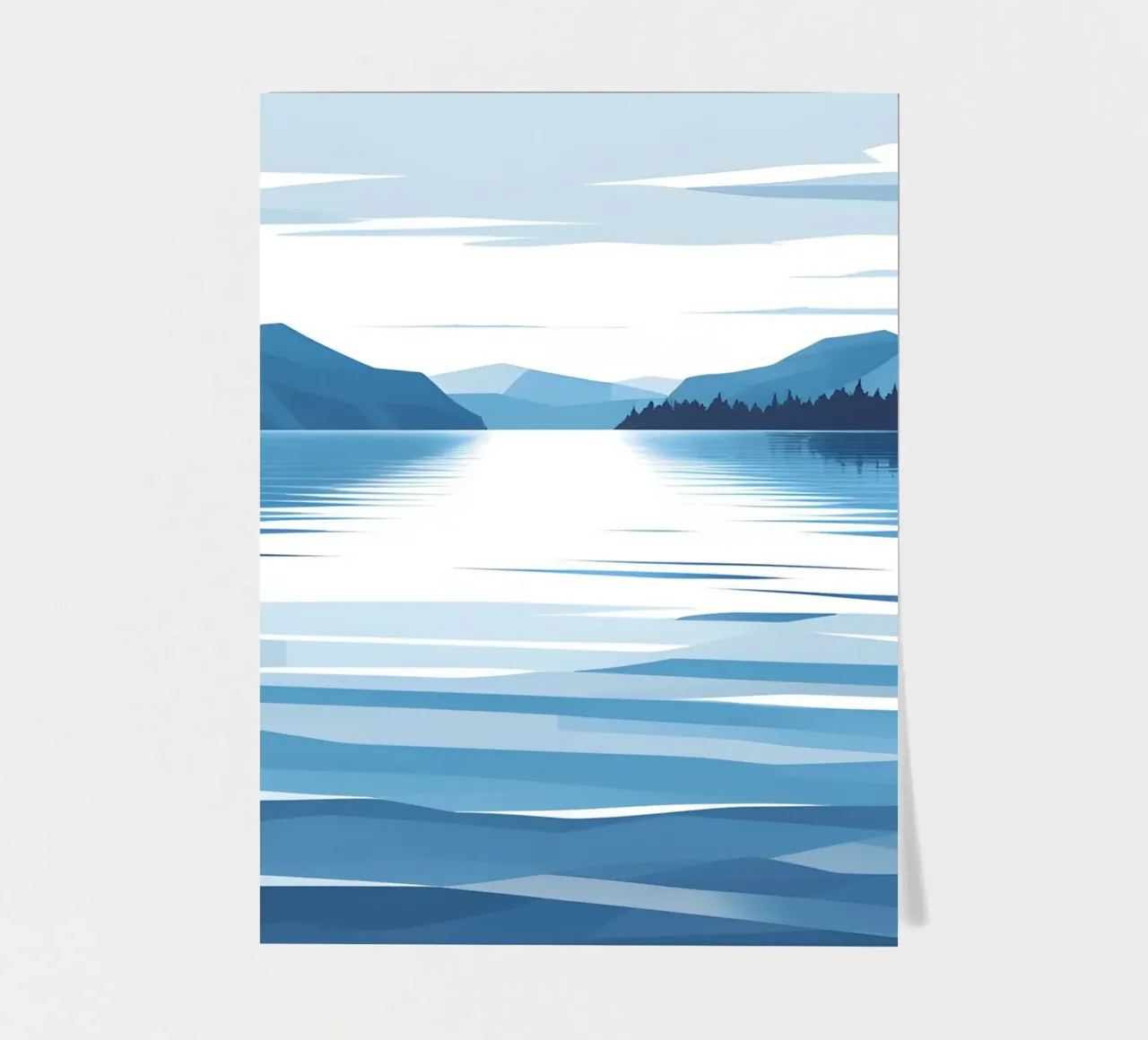 Lake reflection sticker sheet by LIFESTYLE OBJECTS