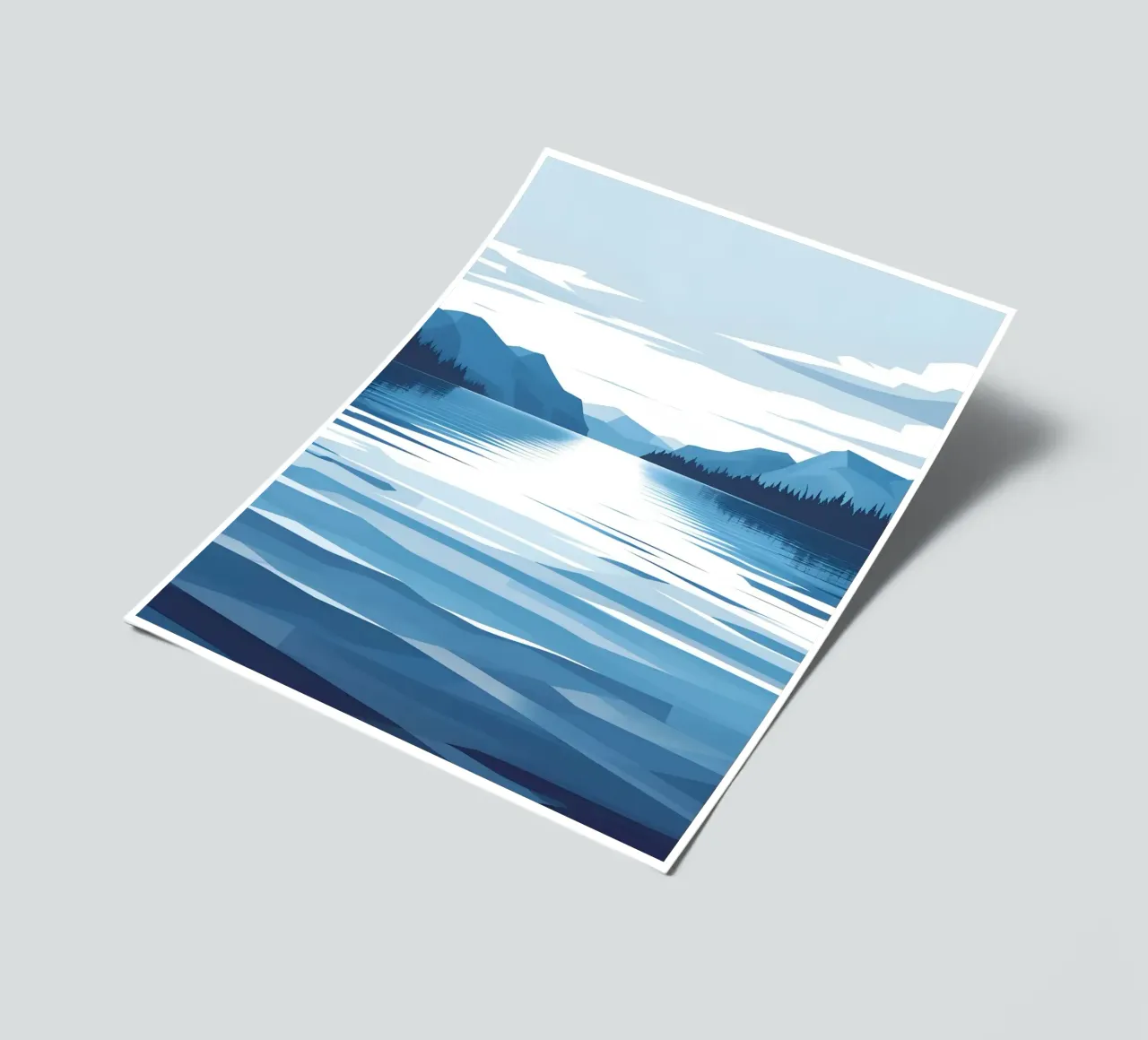 Lake reflection sticker sheet by LIFESTYLE OBJECTS
