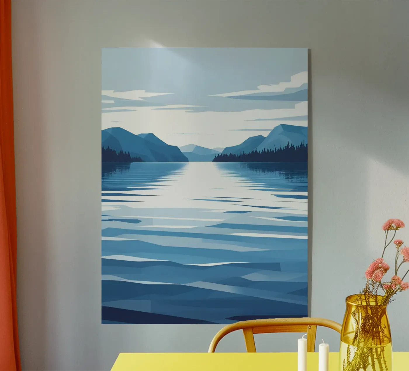 Lake reflection acrylic glass by LIFESTYLE OBJECTS