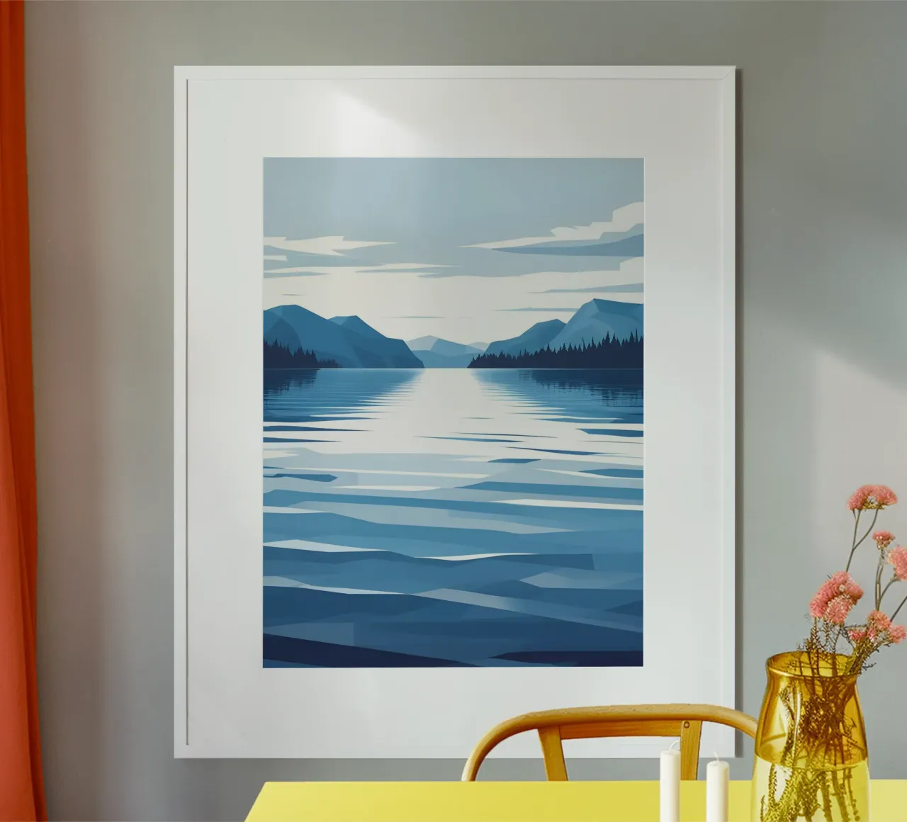Meer reflectie poster van LIFESTYLE OBJECTS