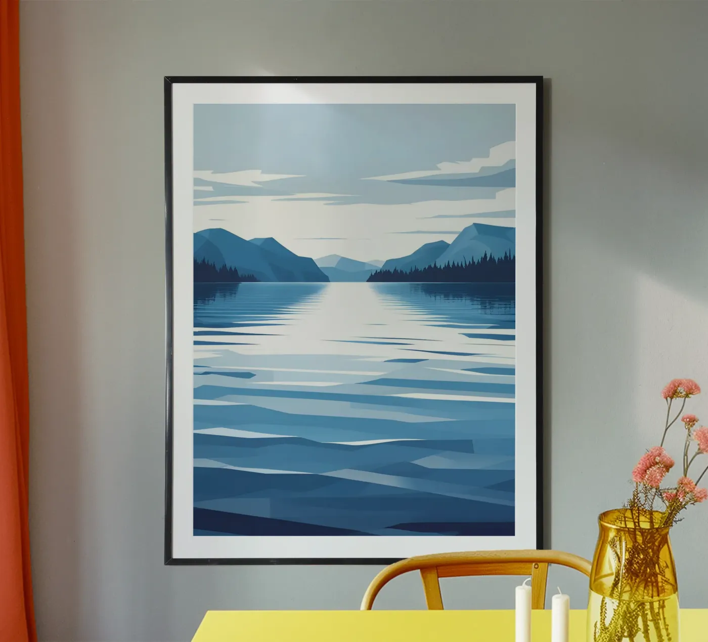 Reflet du lac poster de LIFESTYLE OBJECTS