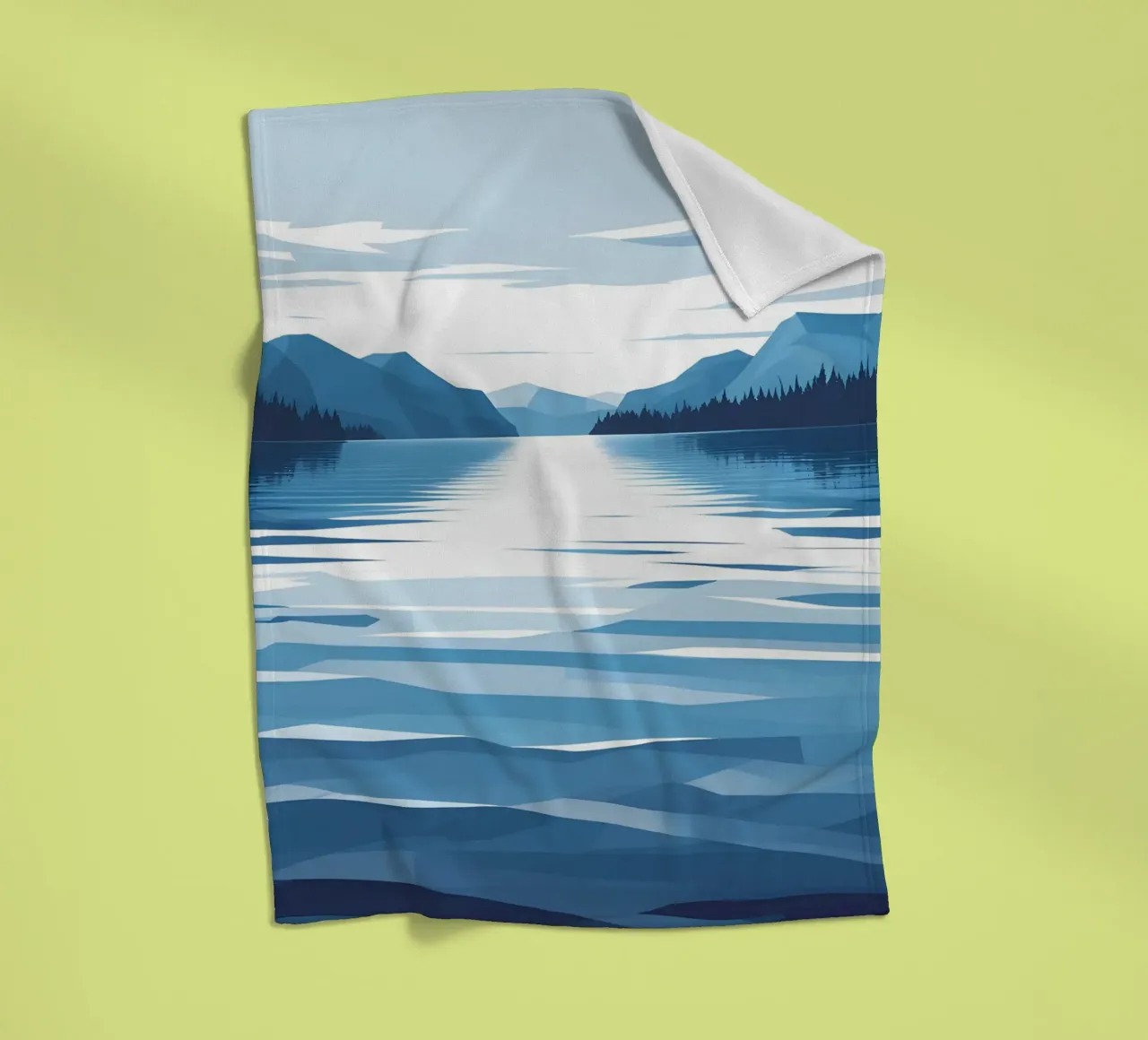 Reflexion im See Fleecedecke von LIFESTYLE OBJECTS