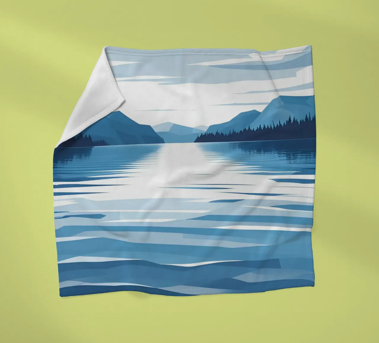 Reflexion im See Fleecedecke von LIFESTYLE OBJECTS