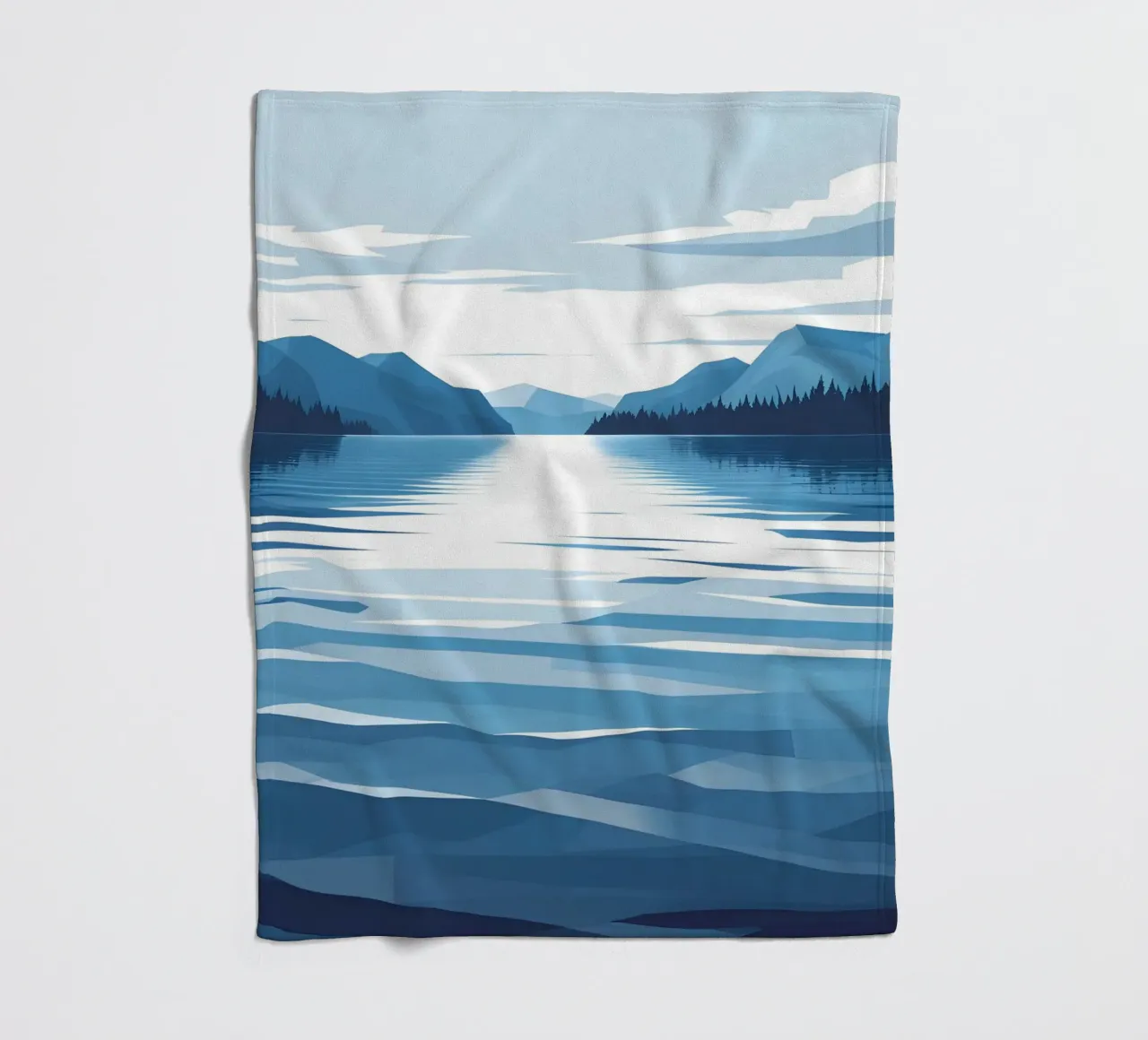 Reflexion im See Fleecedecke von LIFESTYLE OBJECTS