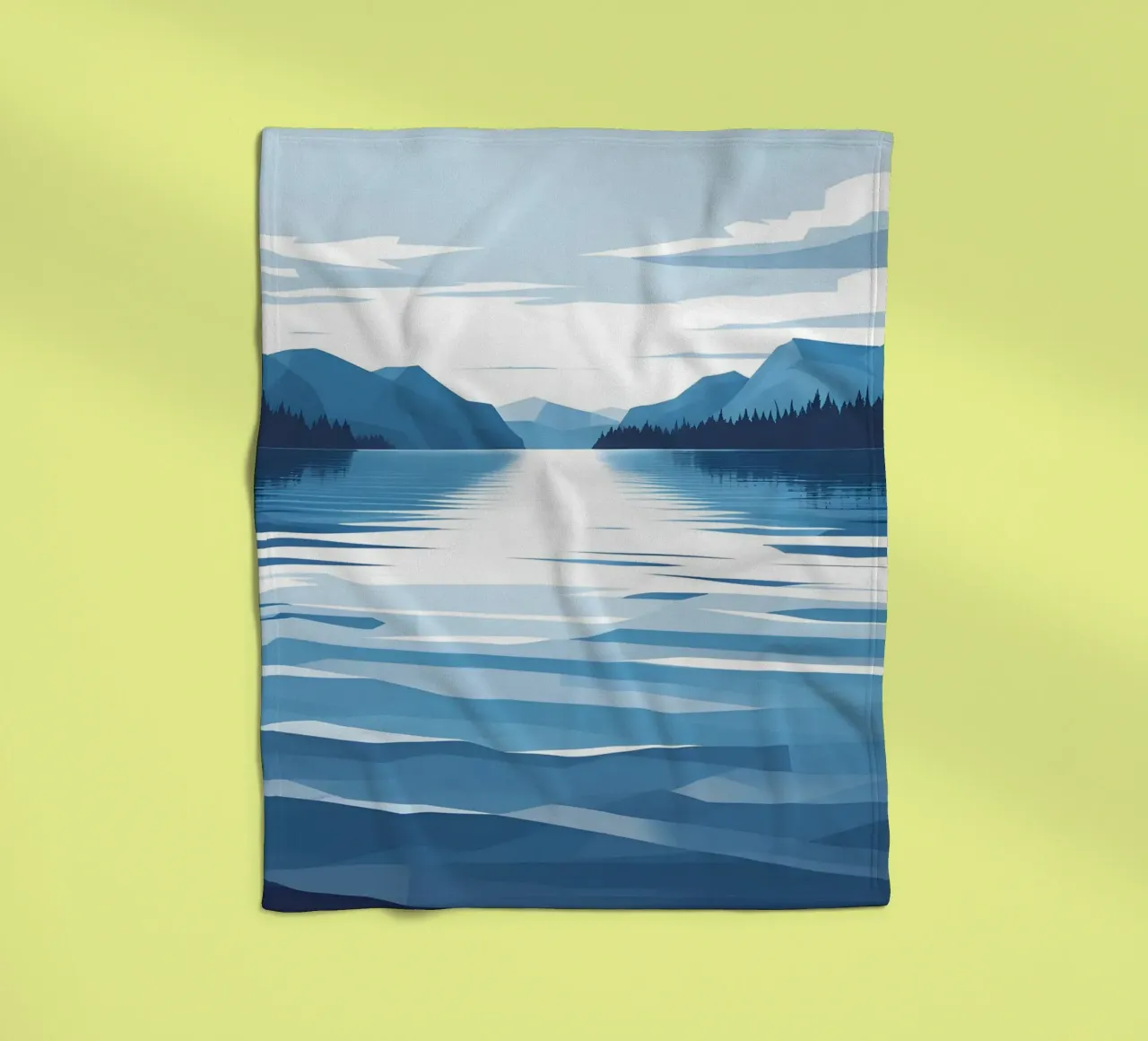 Reflexion im See Fleecedecke von LIFESTYLE OBJECTS