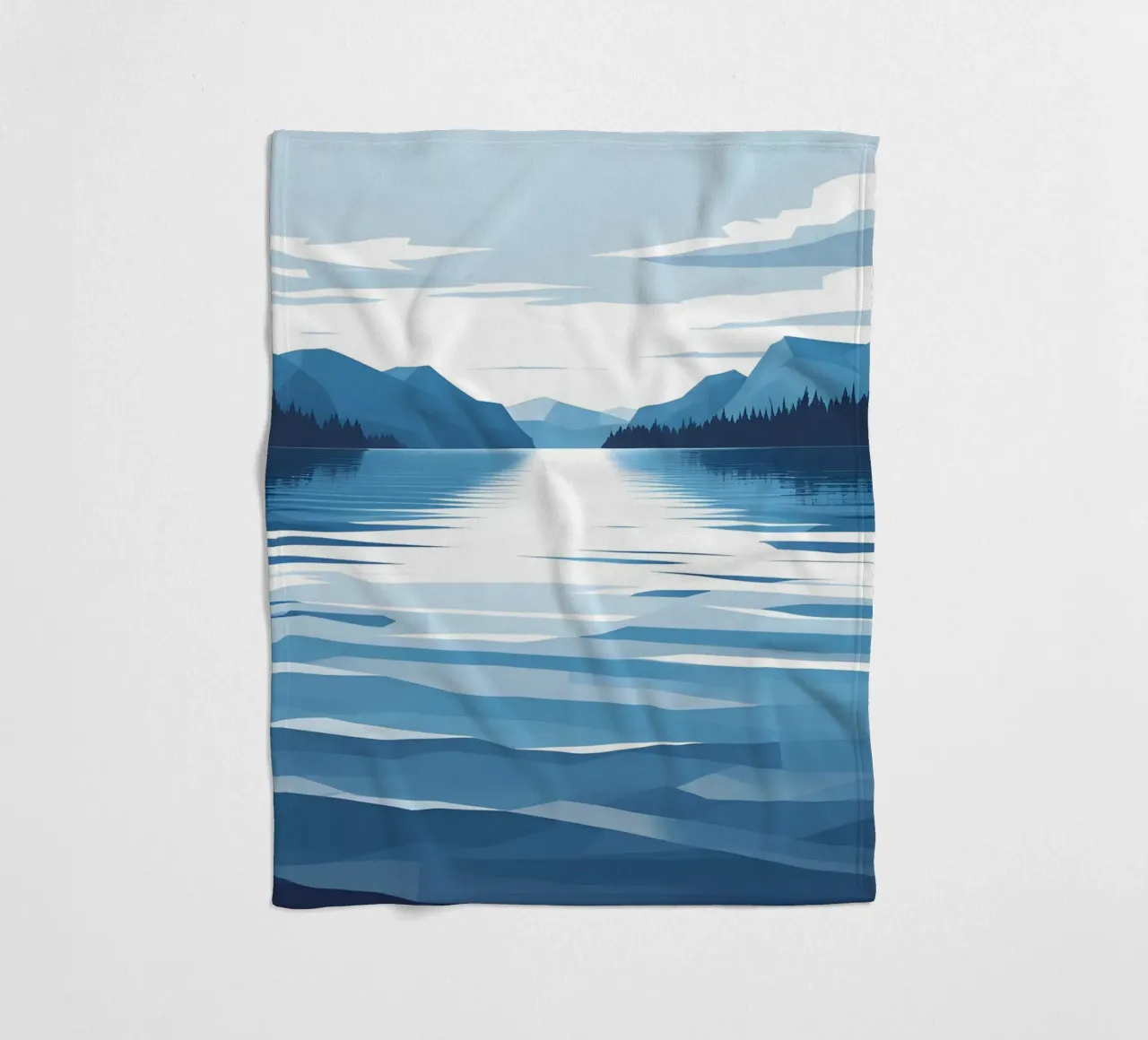 Reflexion im See Fleecedecke von LIFESTYLE OBJECTS