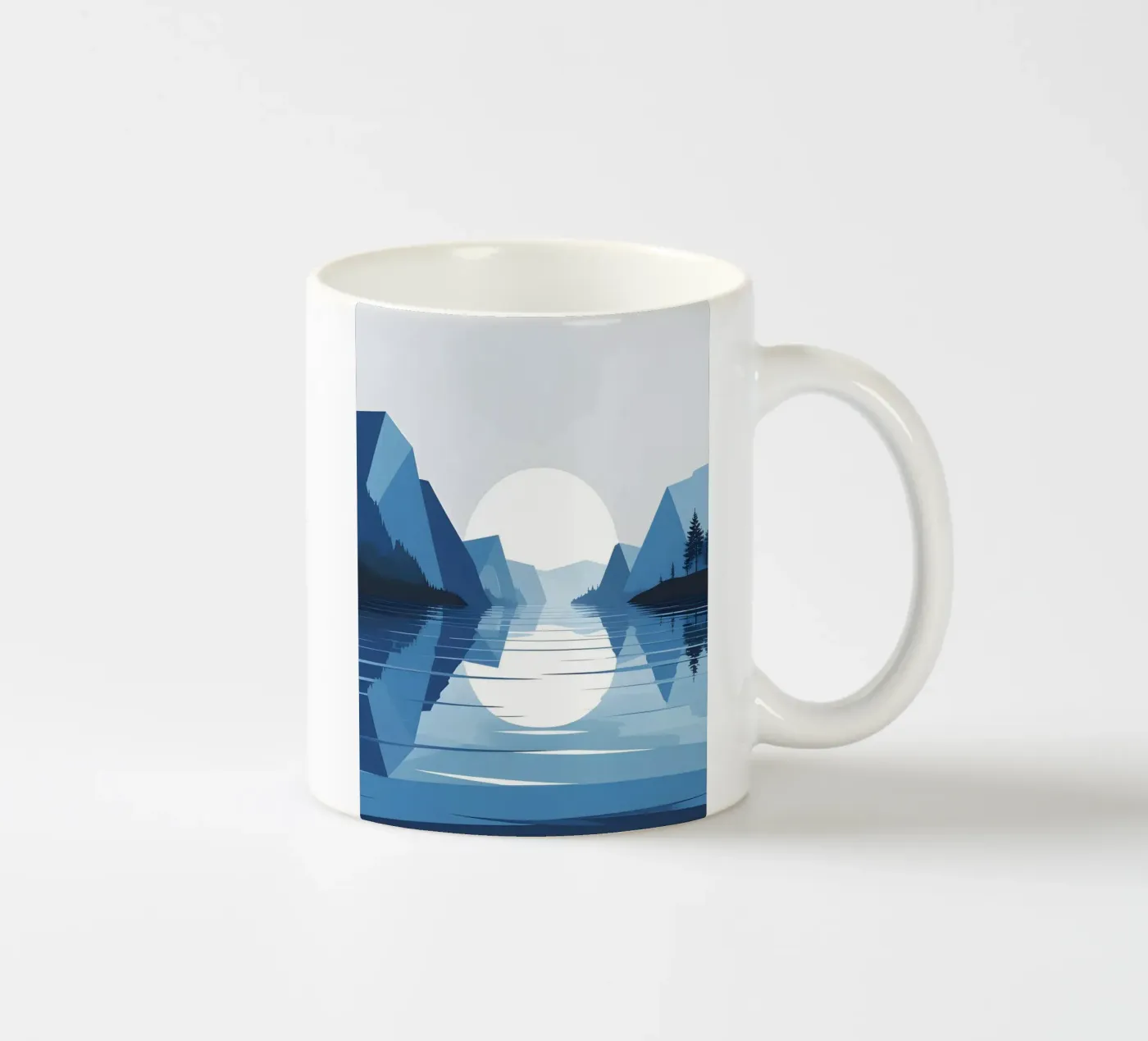 Lake reflection ceramic mug by LIFESTYLE OBJECTS
