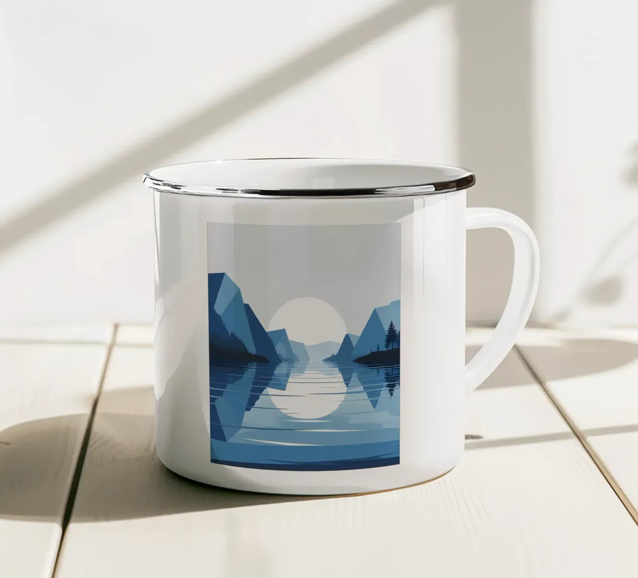 Riflesso del lago tazza in smalto da LIFESTYLE OBJECTS