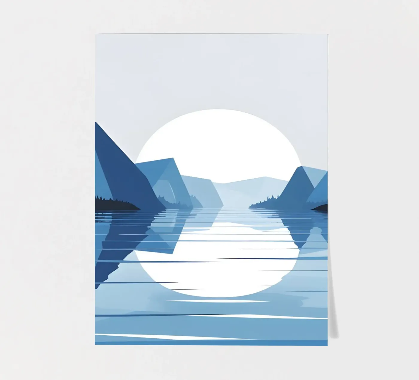 Lake reflection sticker sheet by LIFESTYLE OBJECTS