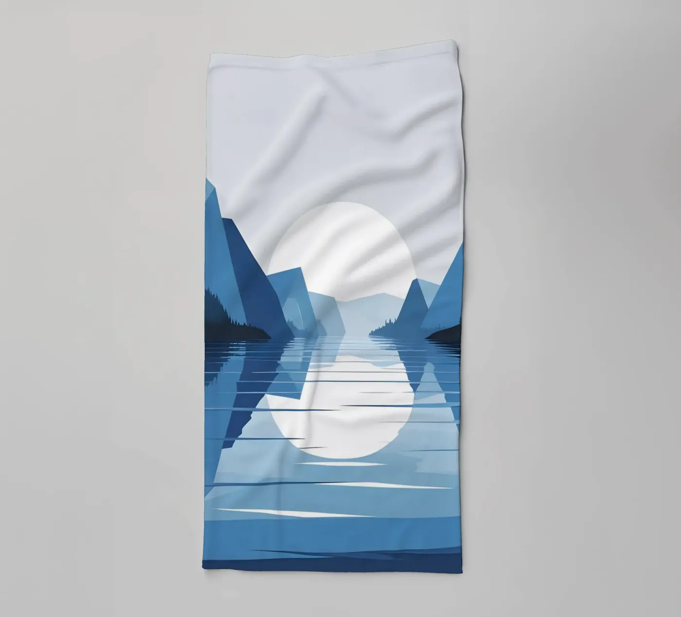 Lake reflection towel by LIFESTYLE OBJECTS