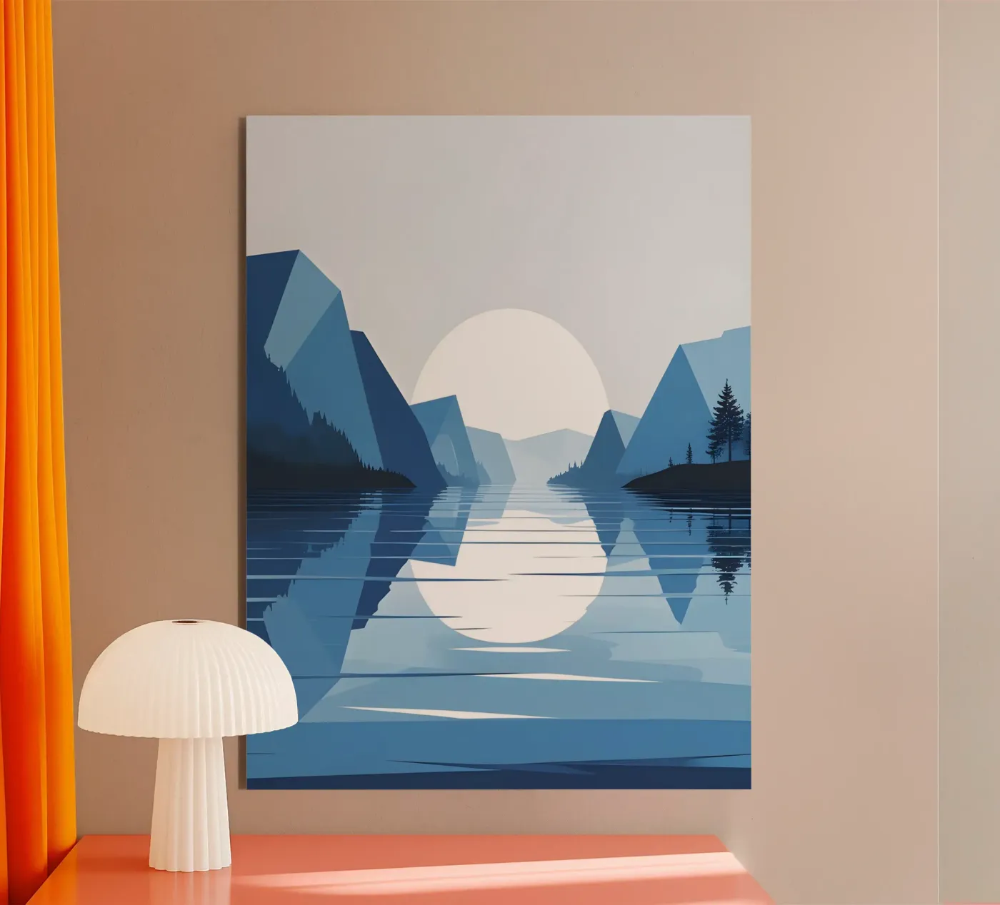Lake reflection forex plate by LIFESTYLE OBJECTS