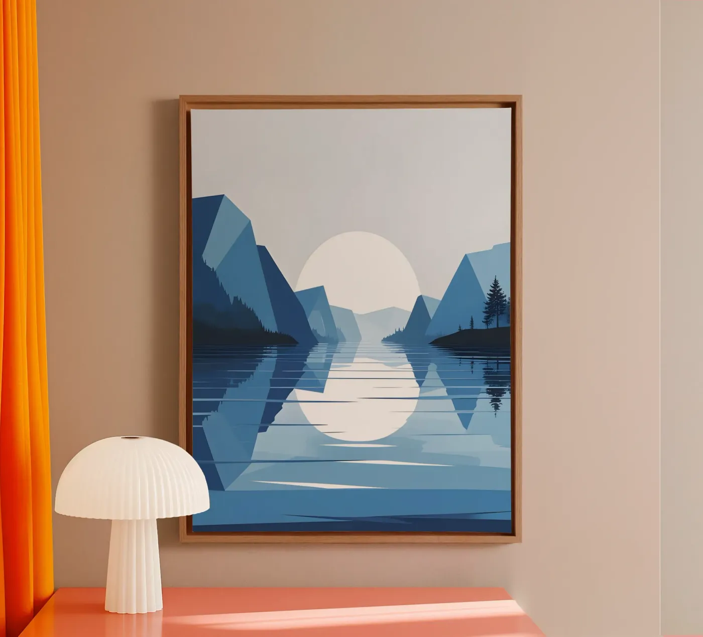 Lake reflection canvas by LIFESTYLE OBJECTS