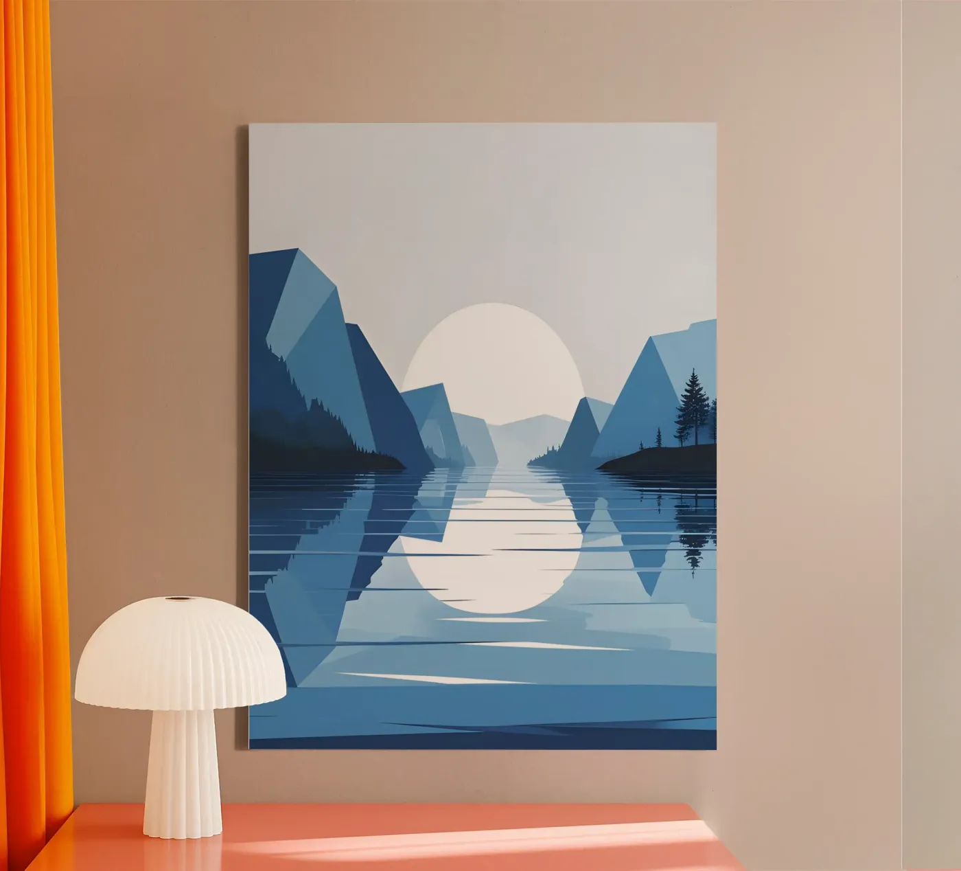 Lake reflection canvas by LIFESTYLE OBJECTS