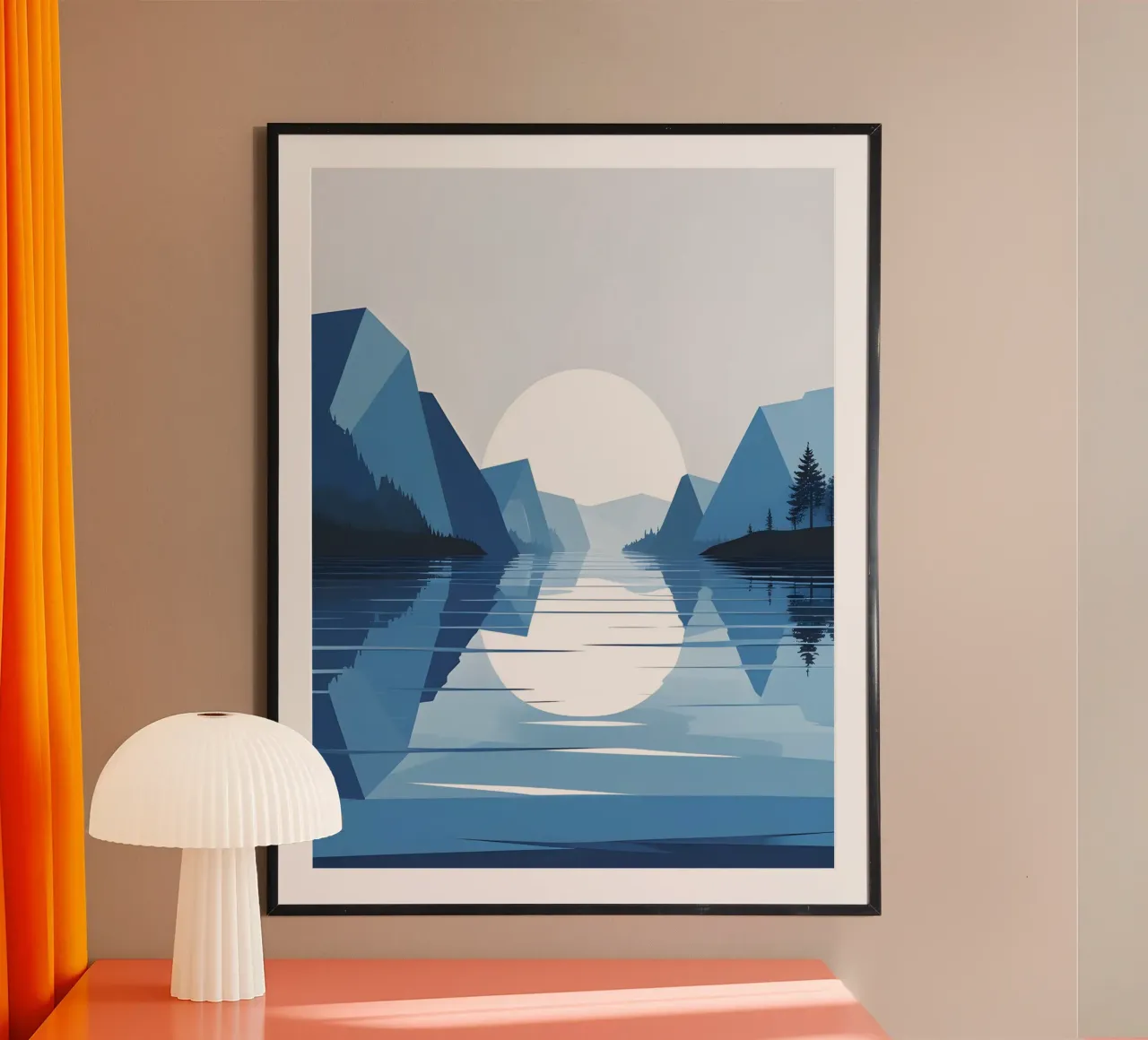Lake reflection poster by LIFESTYLE OBJECTS
