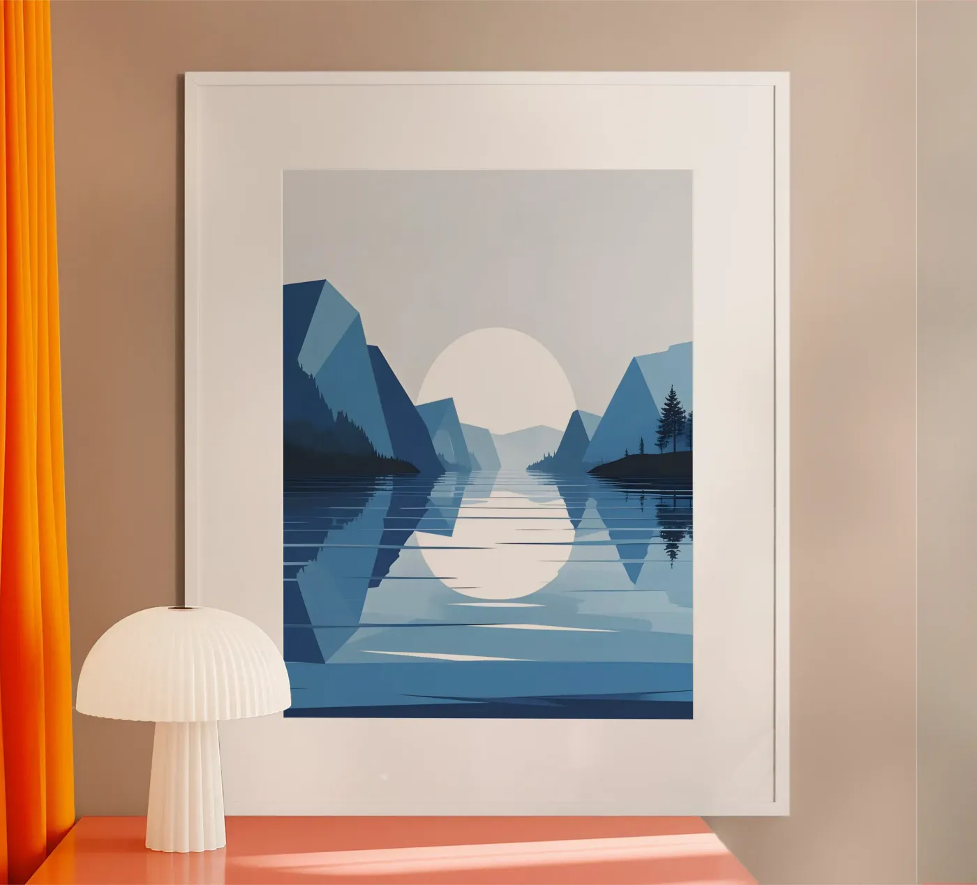 Lake reflection poster by LIFESTYLE OBJECTS