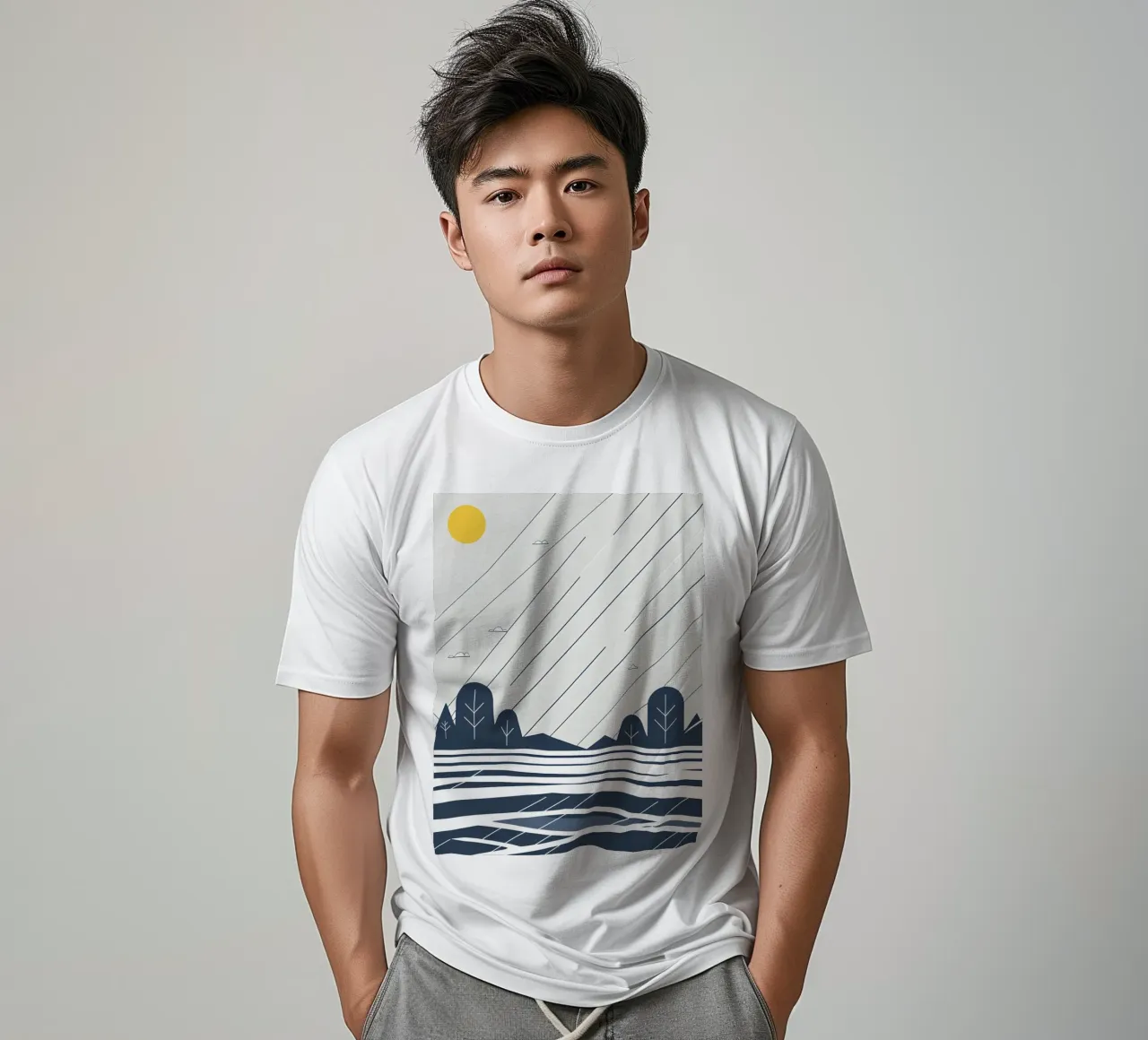 Linee di pioggia t-shirt da LIFESTYLE OBJECTS