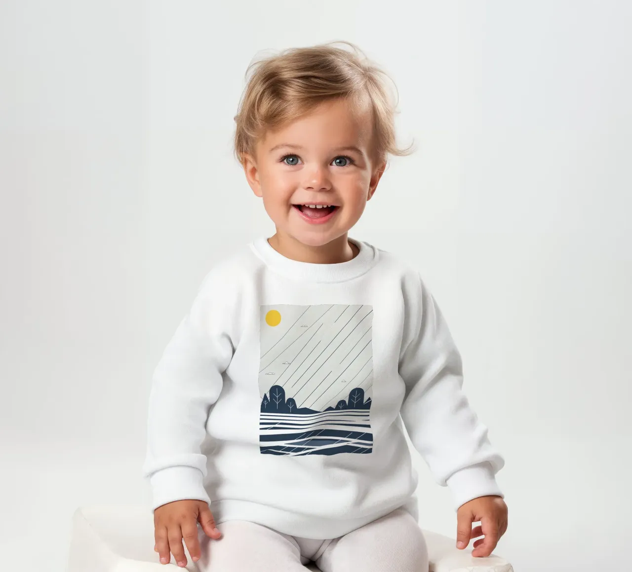Linee di pioggia felpa neonato da LIFESTYLE OBJECTS