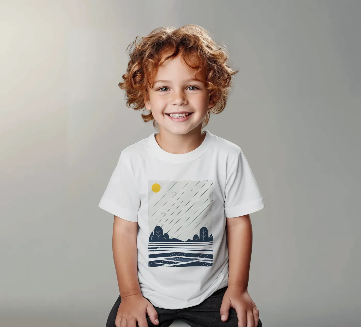 Linee di pioggia t-shirt bambini da LIFESTYLE OBJECTS