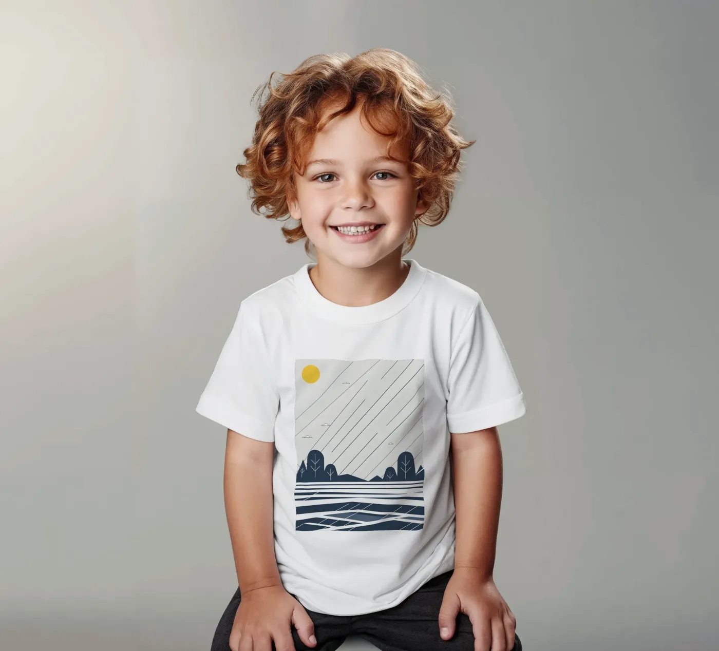 Linee di pioggia t-shirt bambini da LIFESTYLE OBJECTS