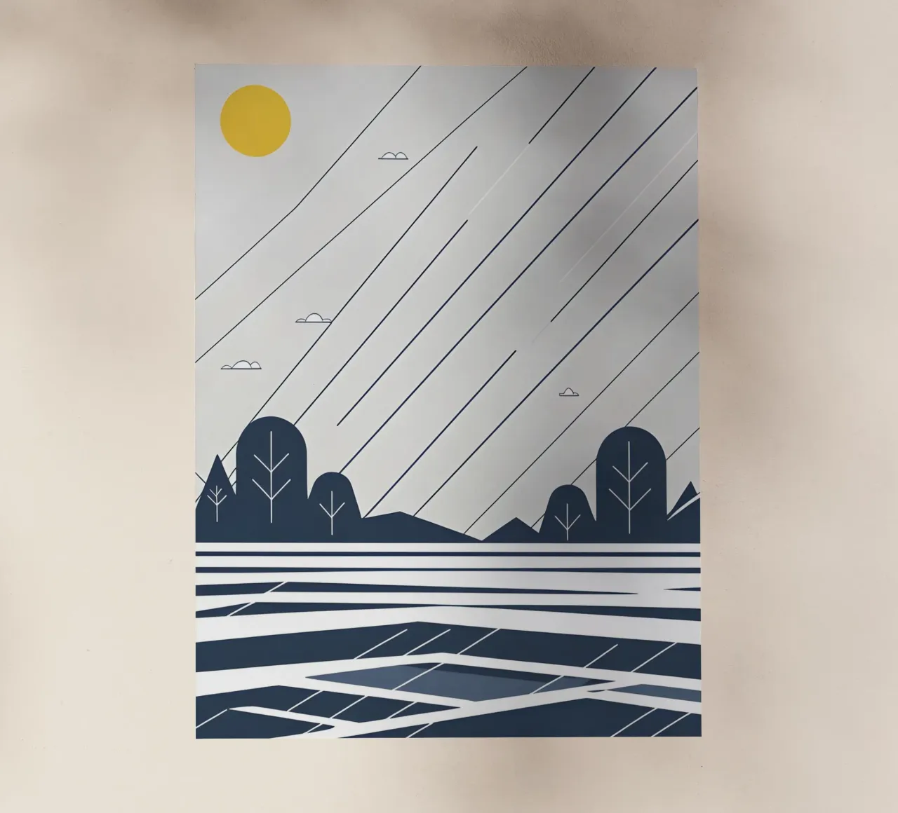 Linee di pioggia pellicola backlit da LIFESTYLE OBJECTS